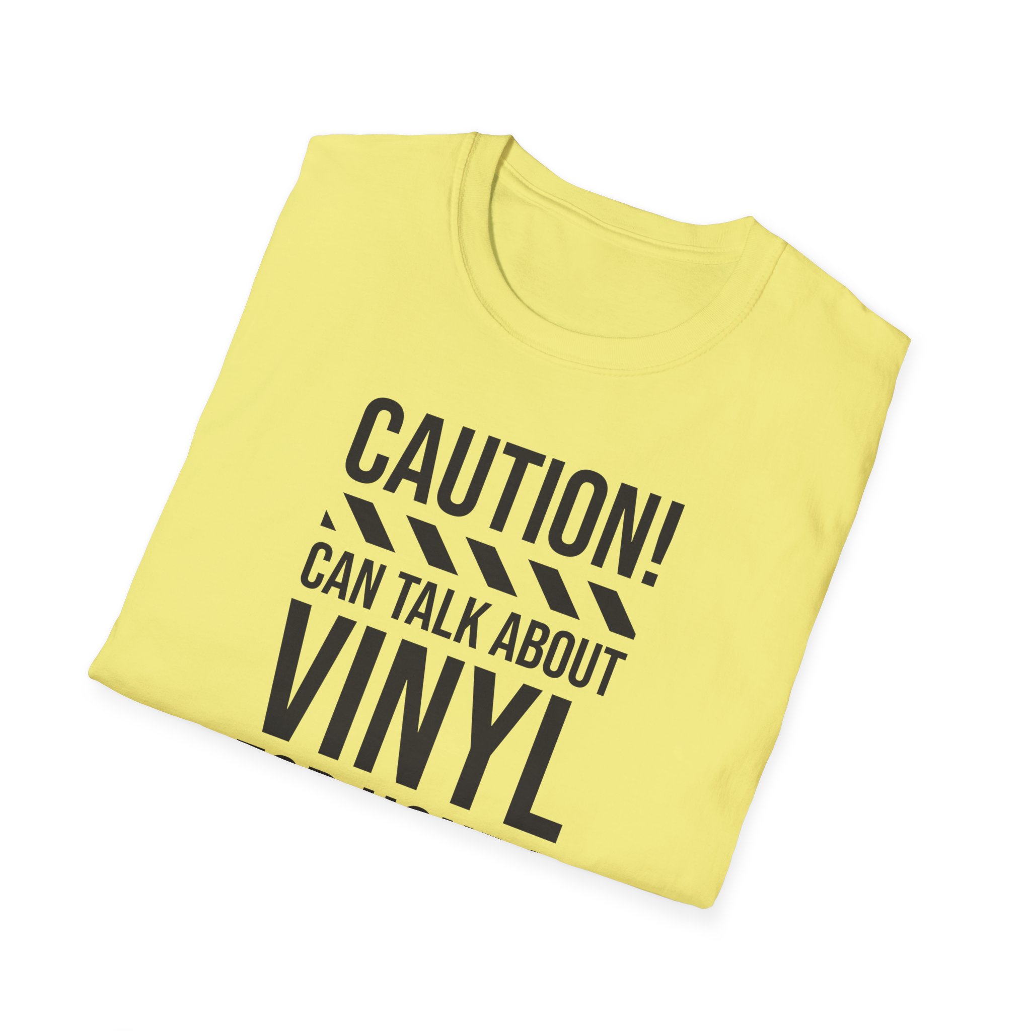 Vinyl Lover T-Shirt — "Caution! Can Talk About Vinyl For Hours" Music Tee - Image 5