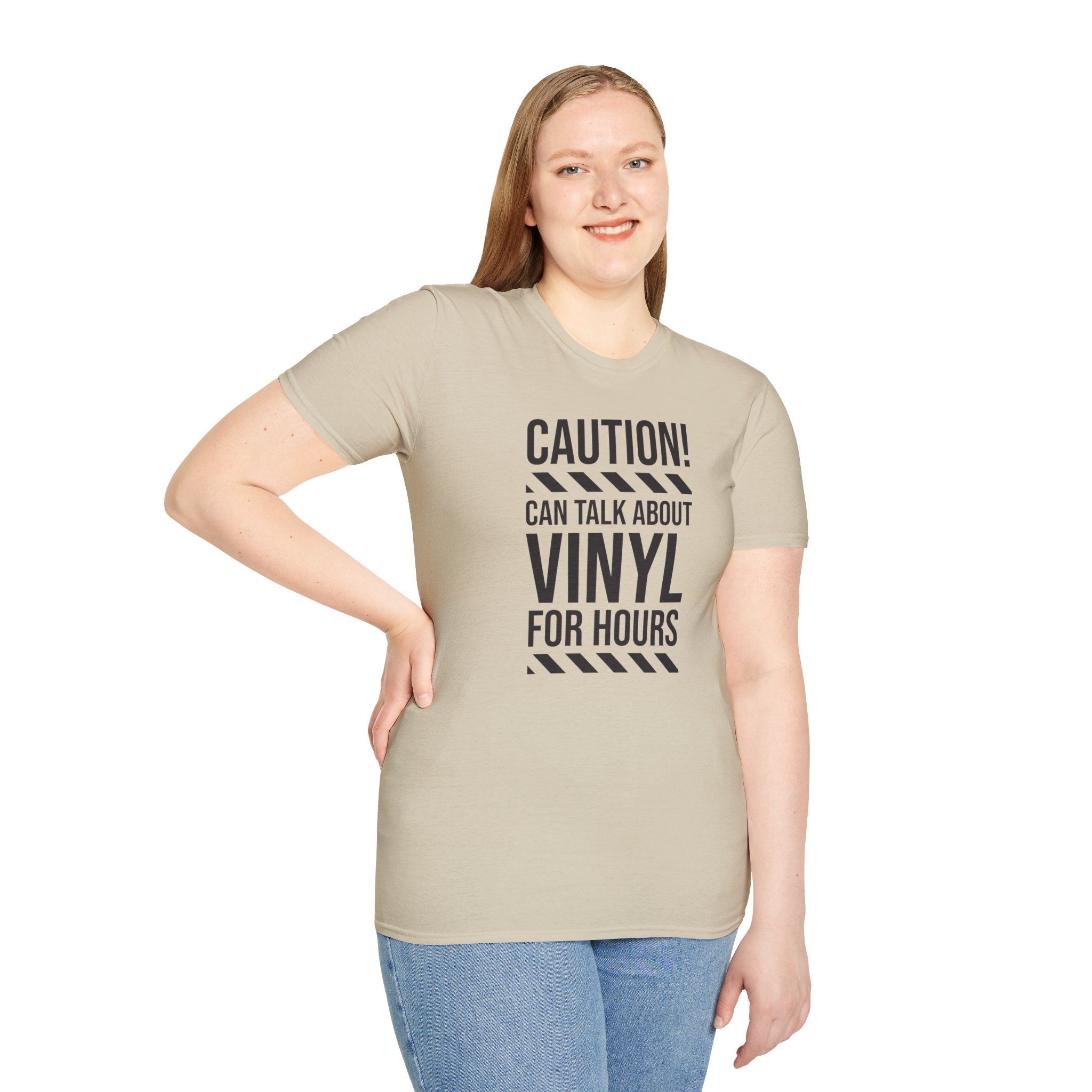 Vinyl Lover T-Shirt — "Caution! Can Talk About Vinyl For Hours" Music Tee - Image 17