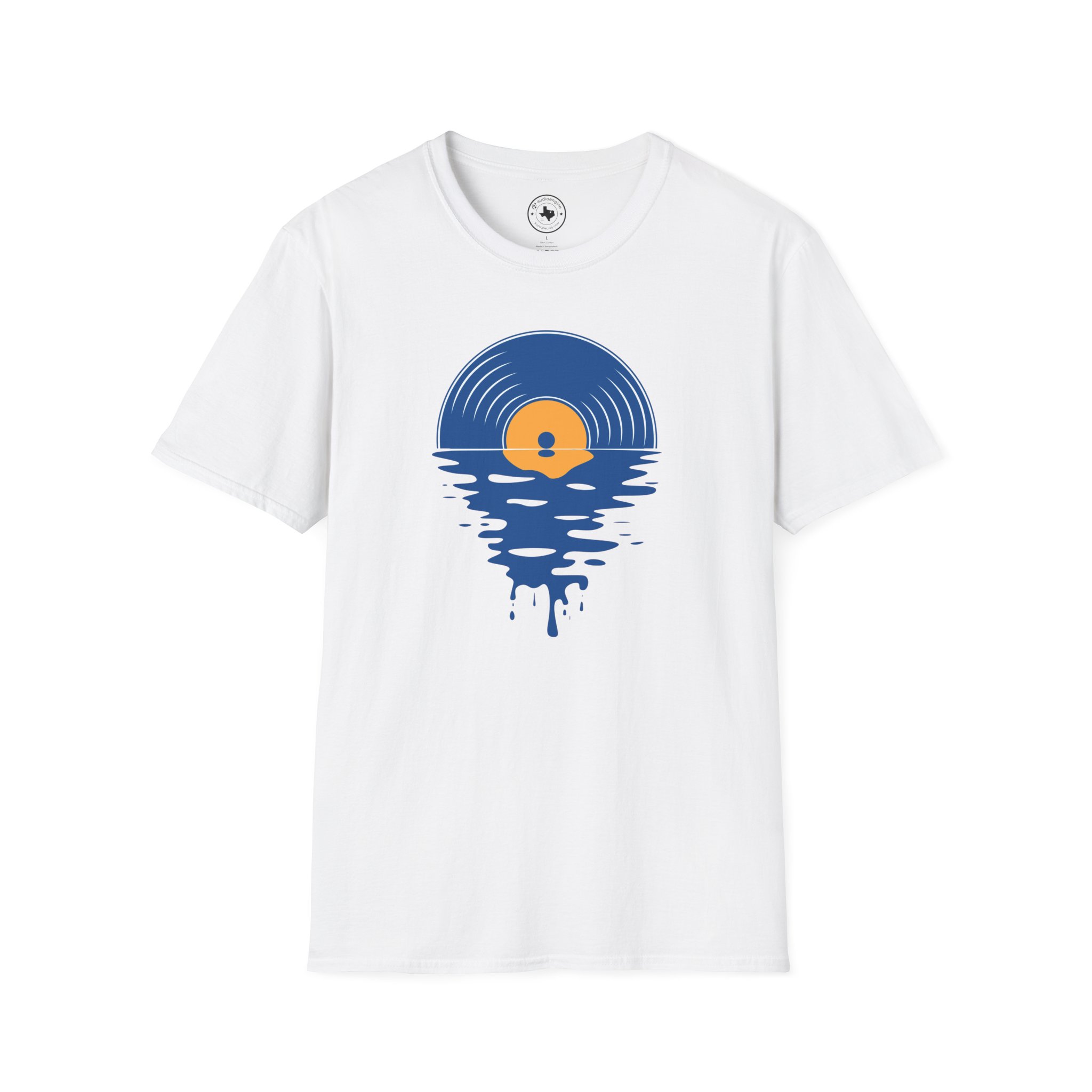 Sunset Vinyl Record T‑Shirt — Retro Music Lake Graphic Tee - Image 12