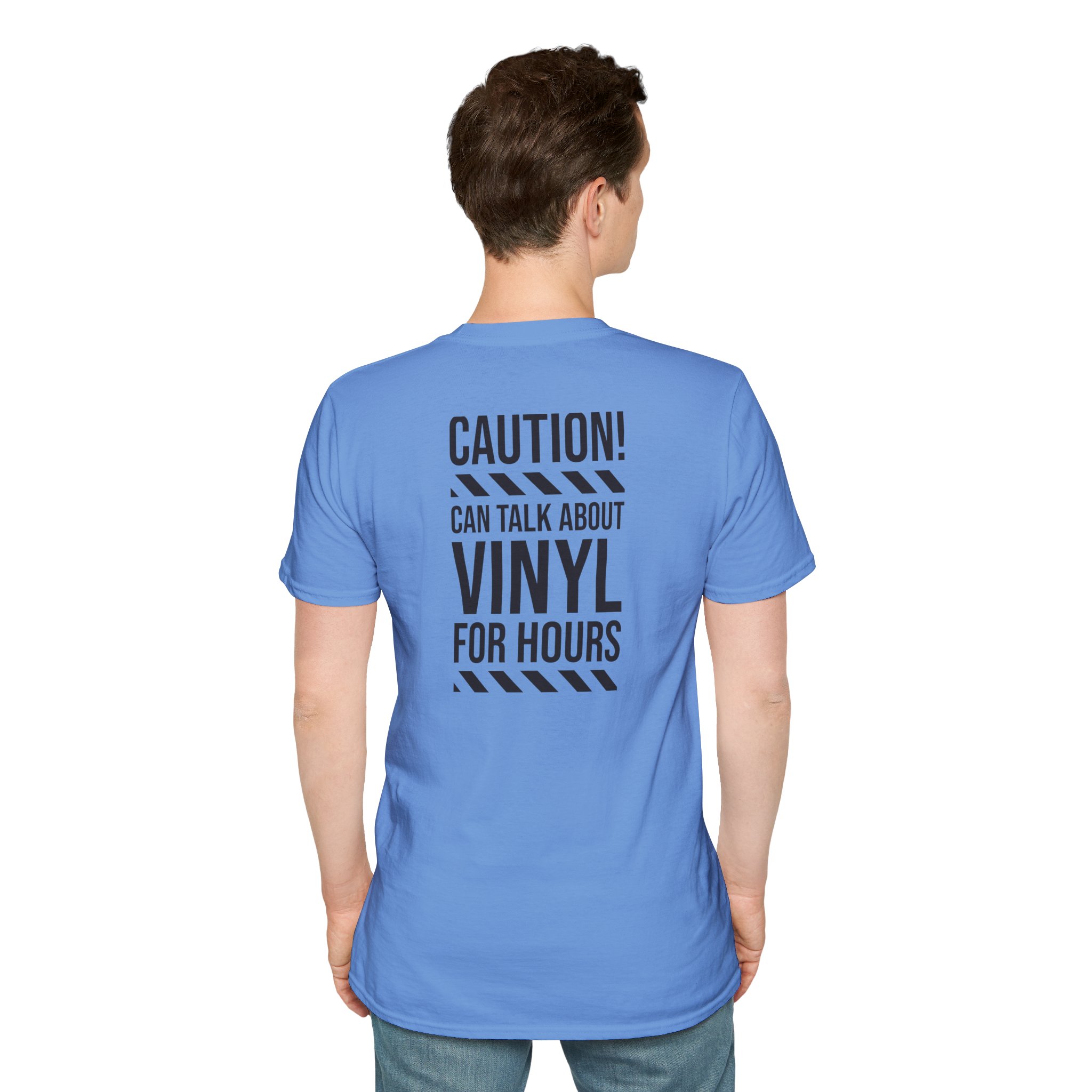 Vinyl Lover T-Shirt — "Caution! Can Talk About Vinyl For Hours" Graphic Tee - Image 90