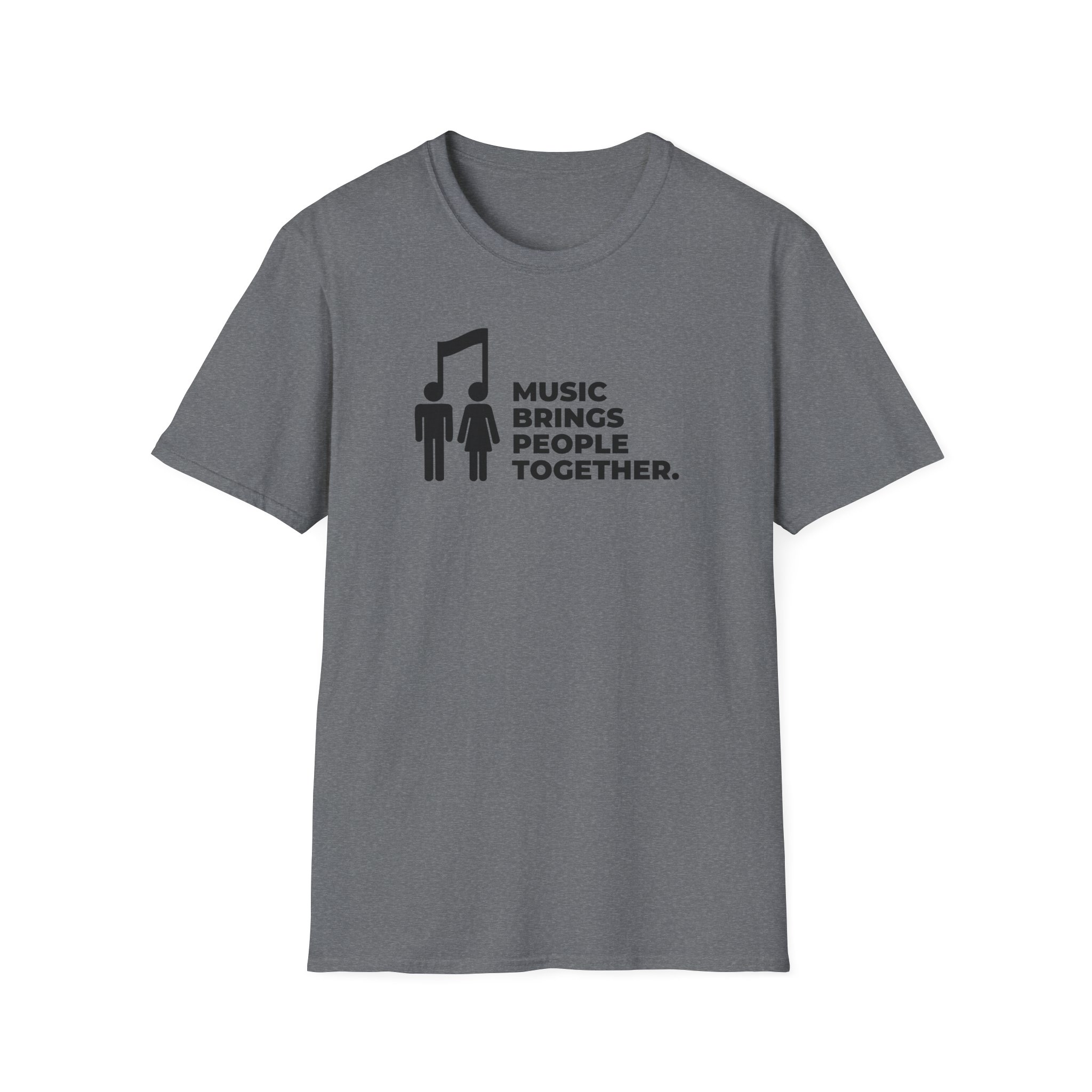 Music Brings People Together Unisex Softstyle T-Shirt - Image 29