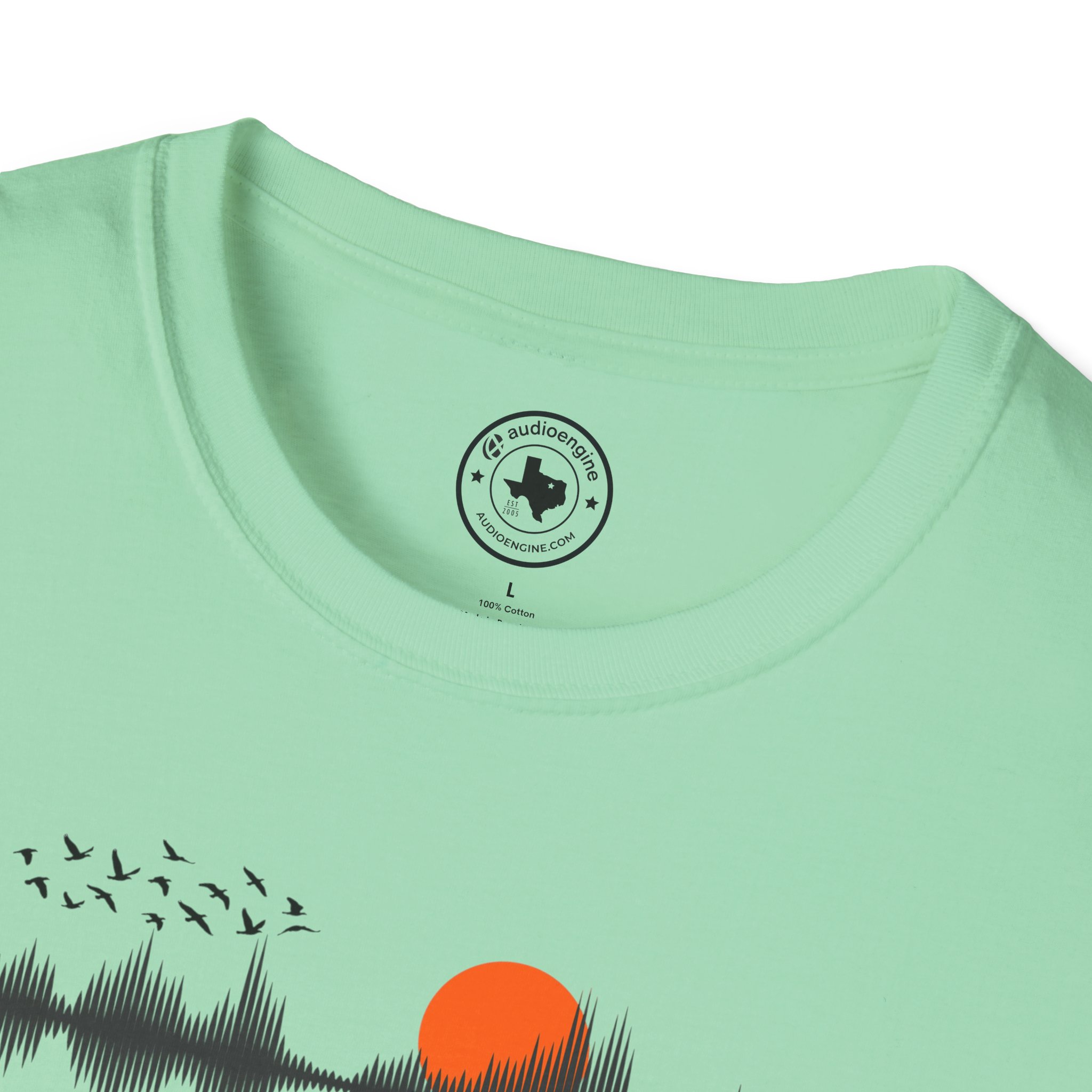 Sunset Soundwave T-Shirt — Minimal Nature Waveform Tee - Image 75