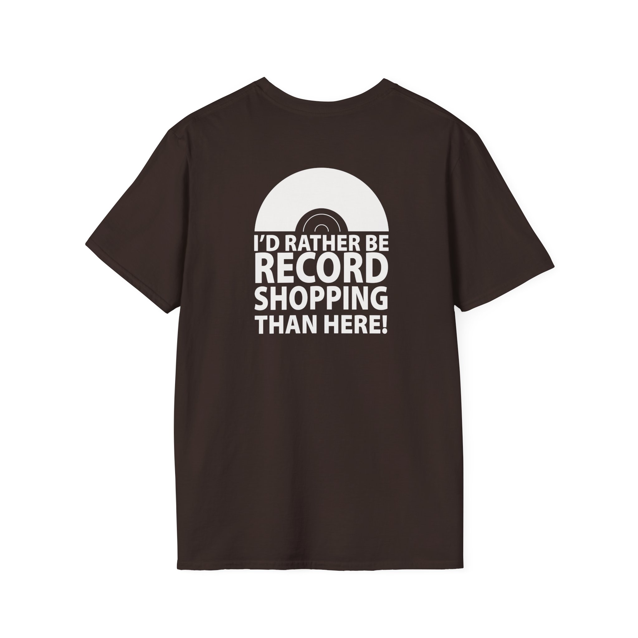 Record Shopping T‑Shirt — “I’d Rather Be Record Shopping Than Here!” Vinyl Lover Tee - Image 109