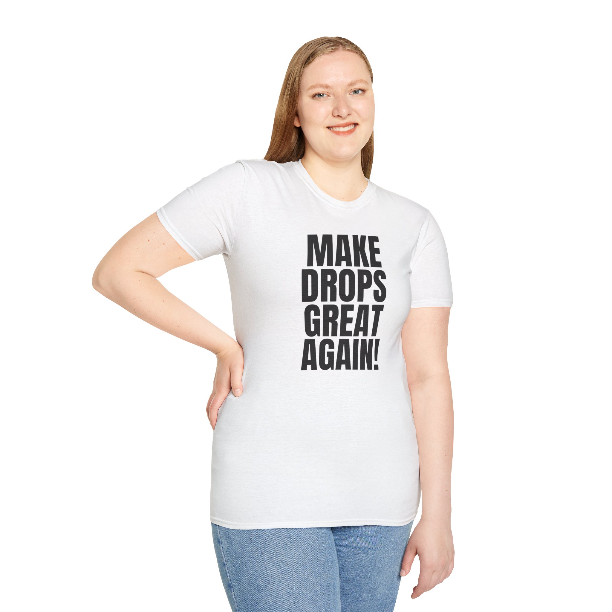 Make Drops Great Again! Unisex Softstyle T-Shirt - Image 9