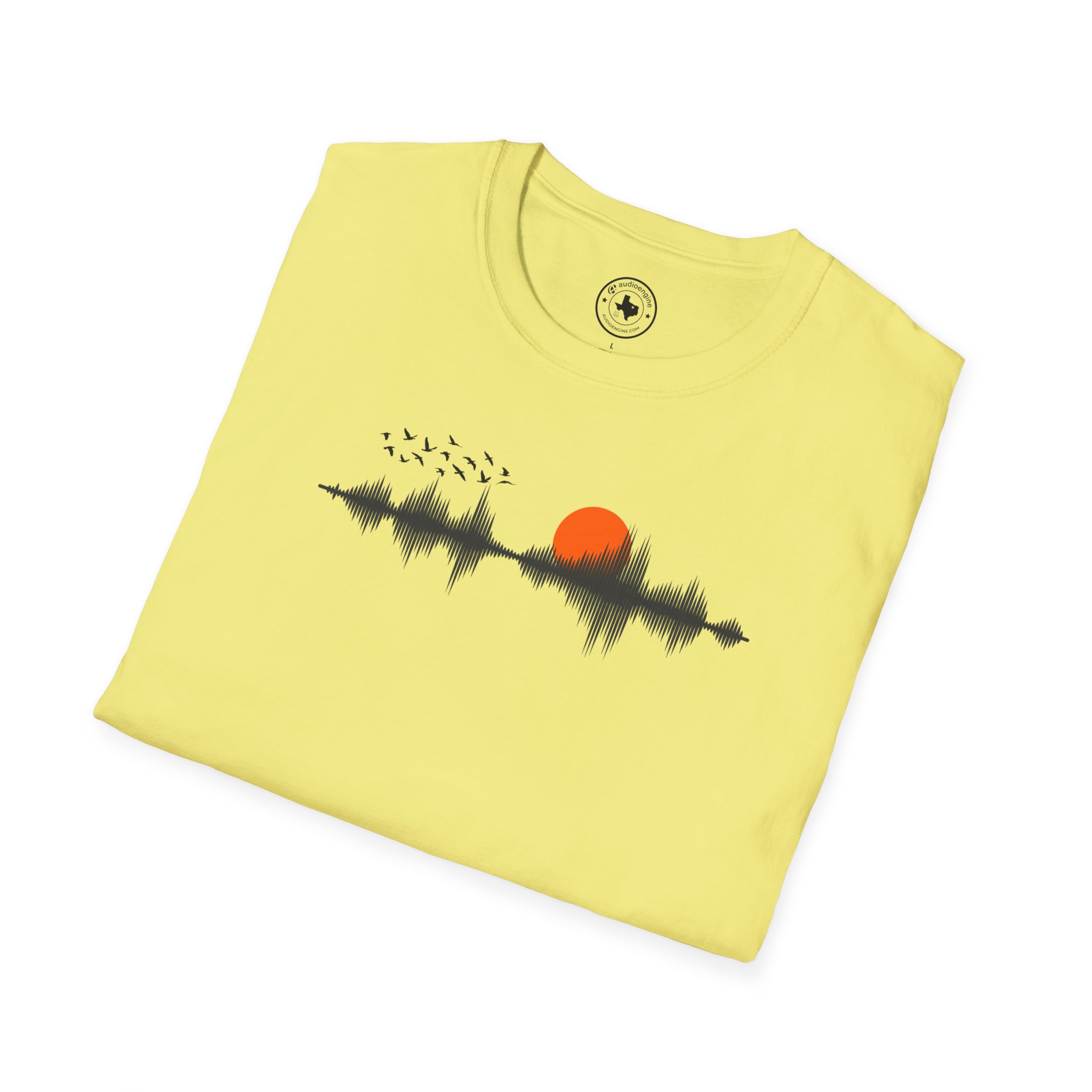 Sunset Soundwave T-Shirt — Minimal Nature Waveform Tee - Image 52