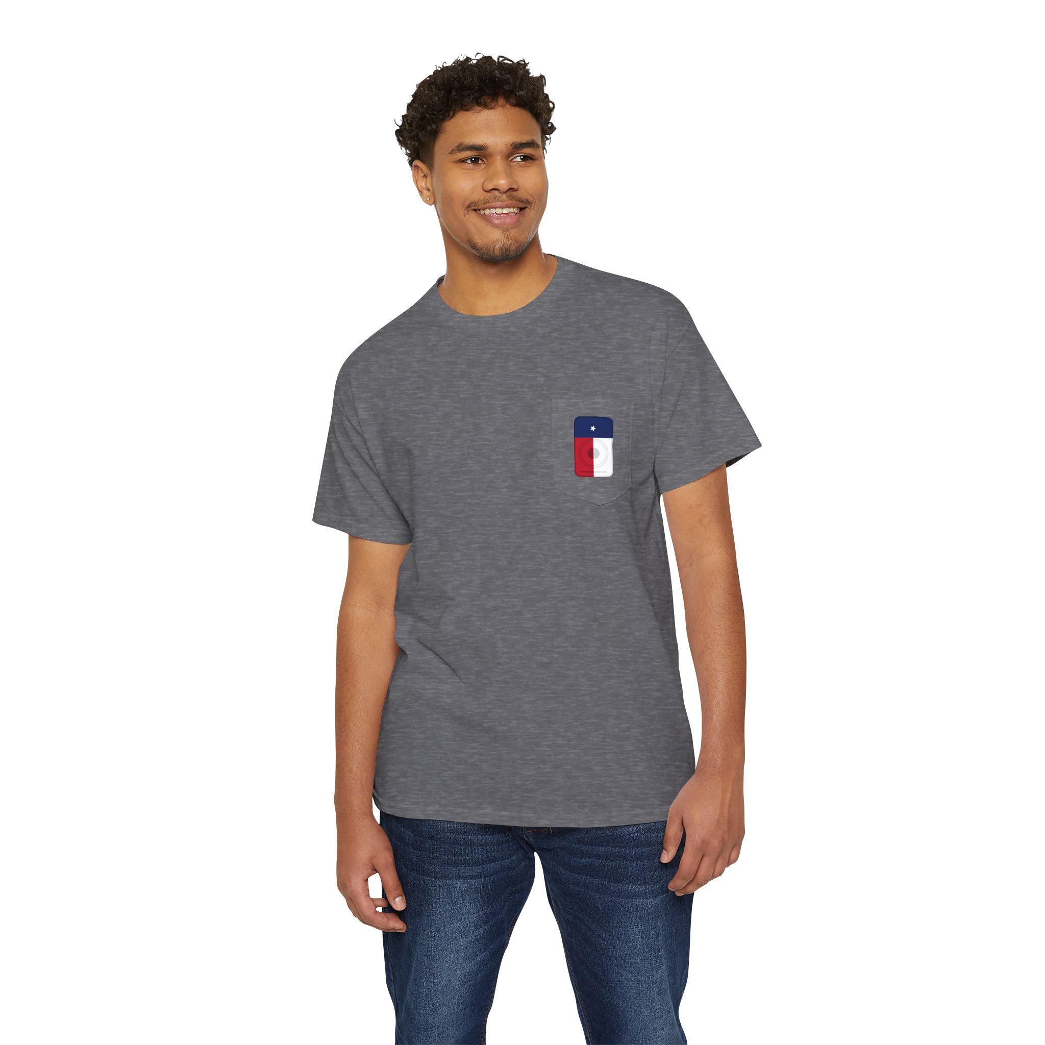 Texas Flag Pocket Tee for Casual Days - Image 1