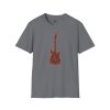 Electric Guitar Graphic T‑Shirt — Red Pattern Rock Music Tee - Thumbnail Image 81