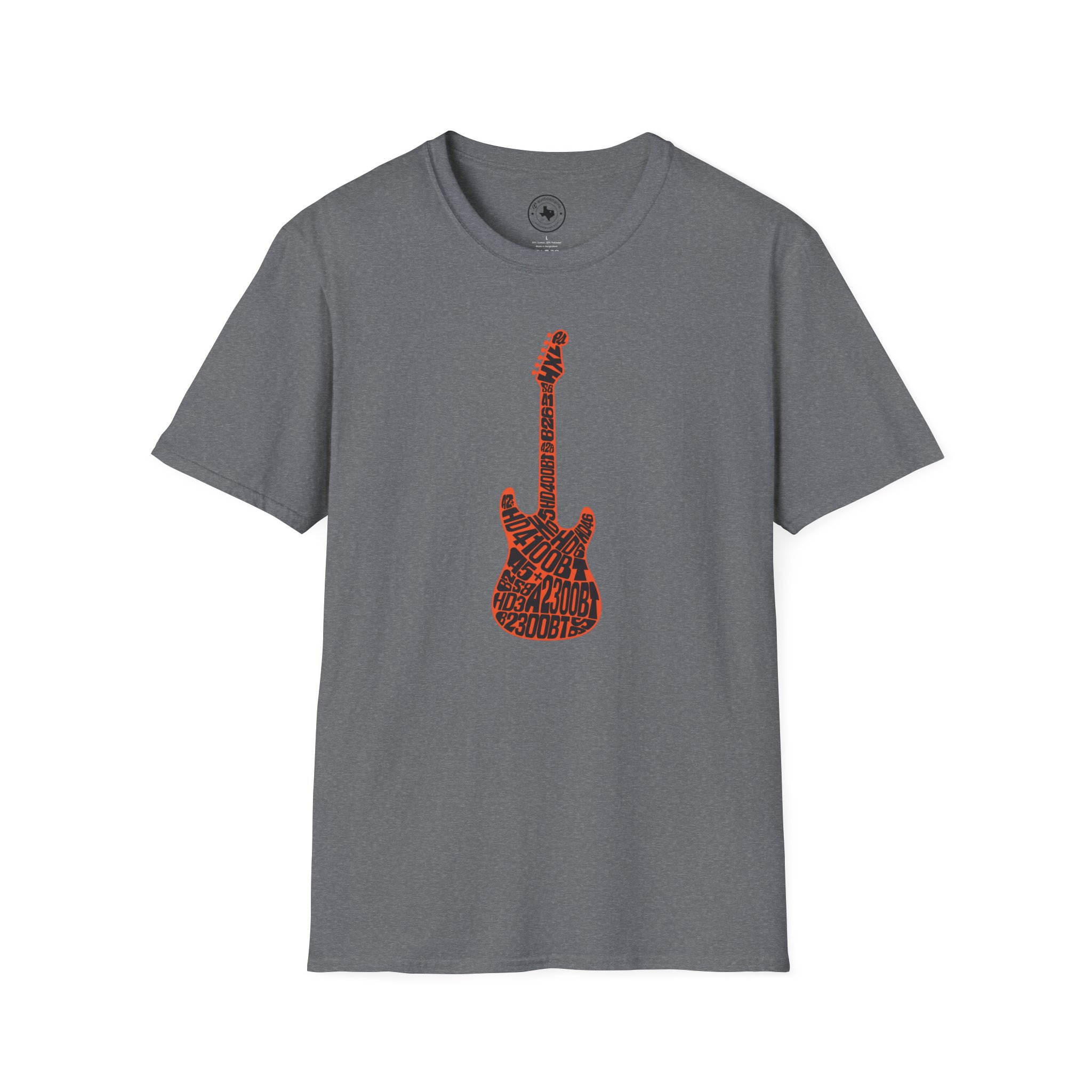 Electric Guitar Graphic T‑Shirt — Red Pattern Rock Music Tee - Image 81
