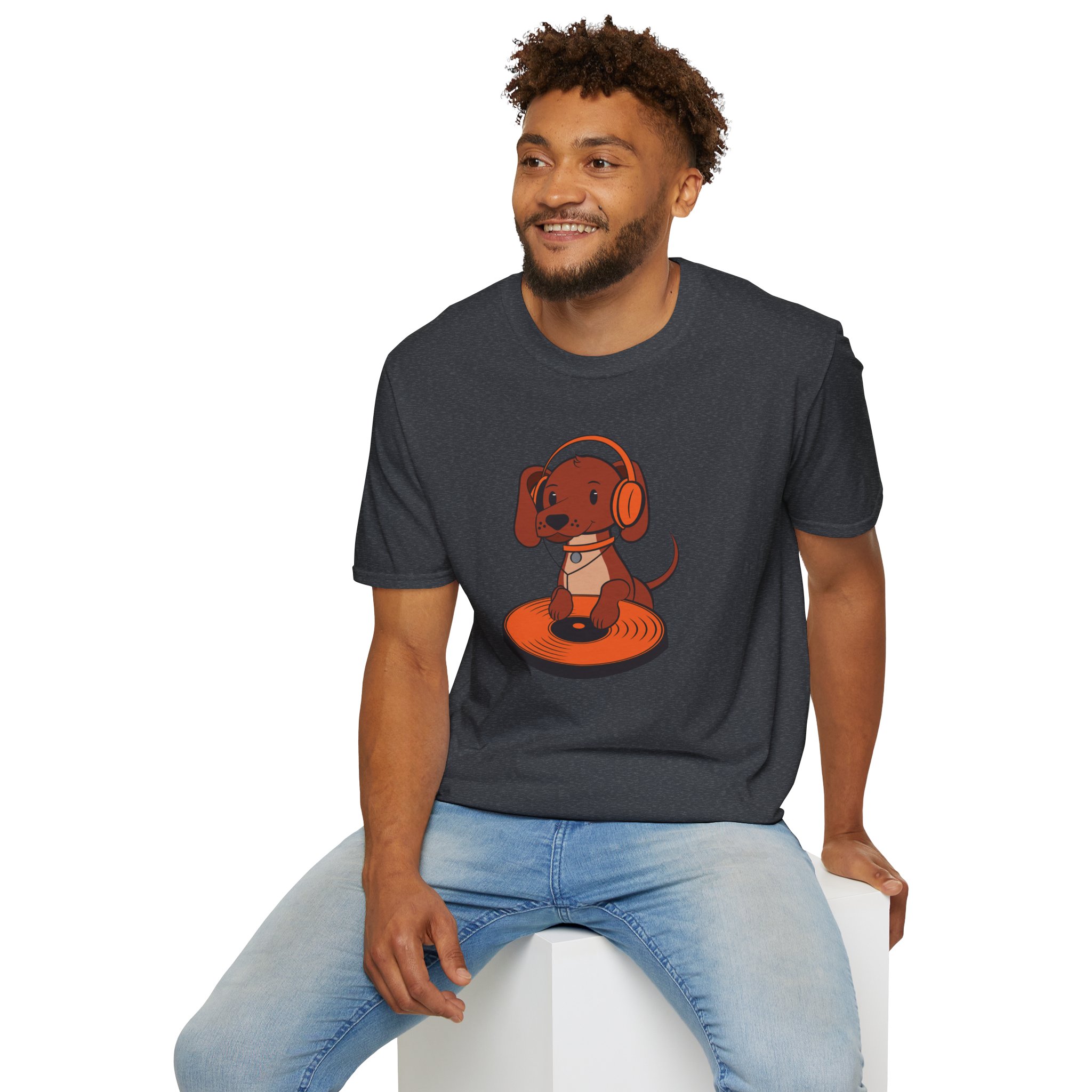 DJ Dachshund Tee — Cute Dog with Headphones Graphic T-Shirt - Image 120
