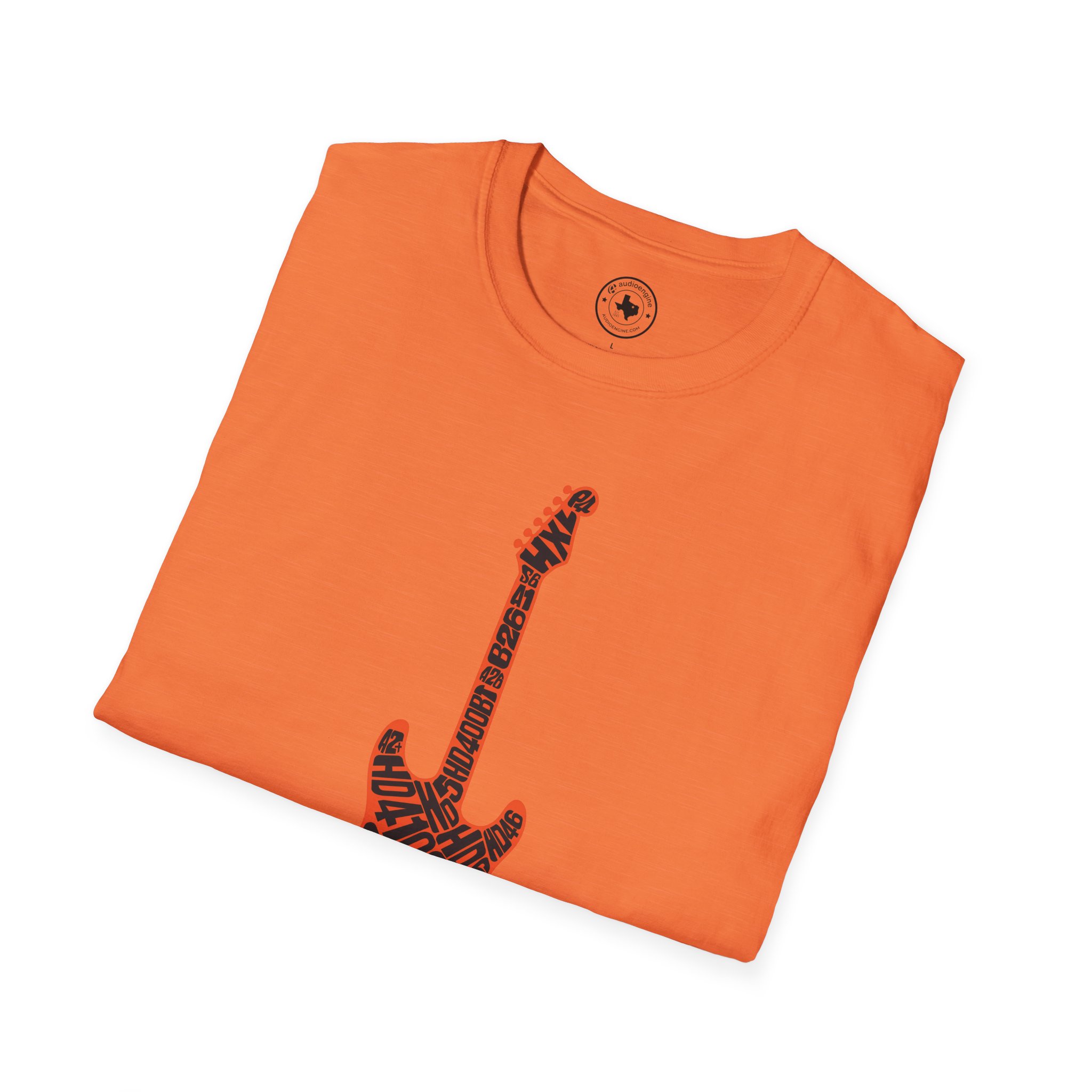 Electric Guitar Graphic T-Shirt — Red Psychedelic Music Tee - Image 22