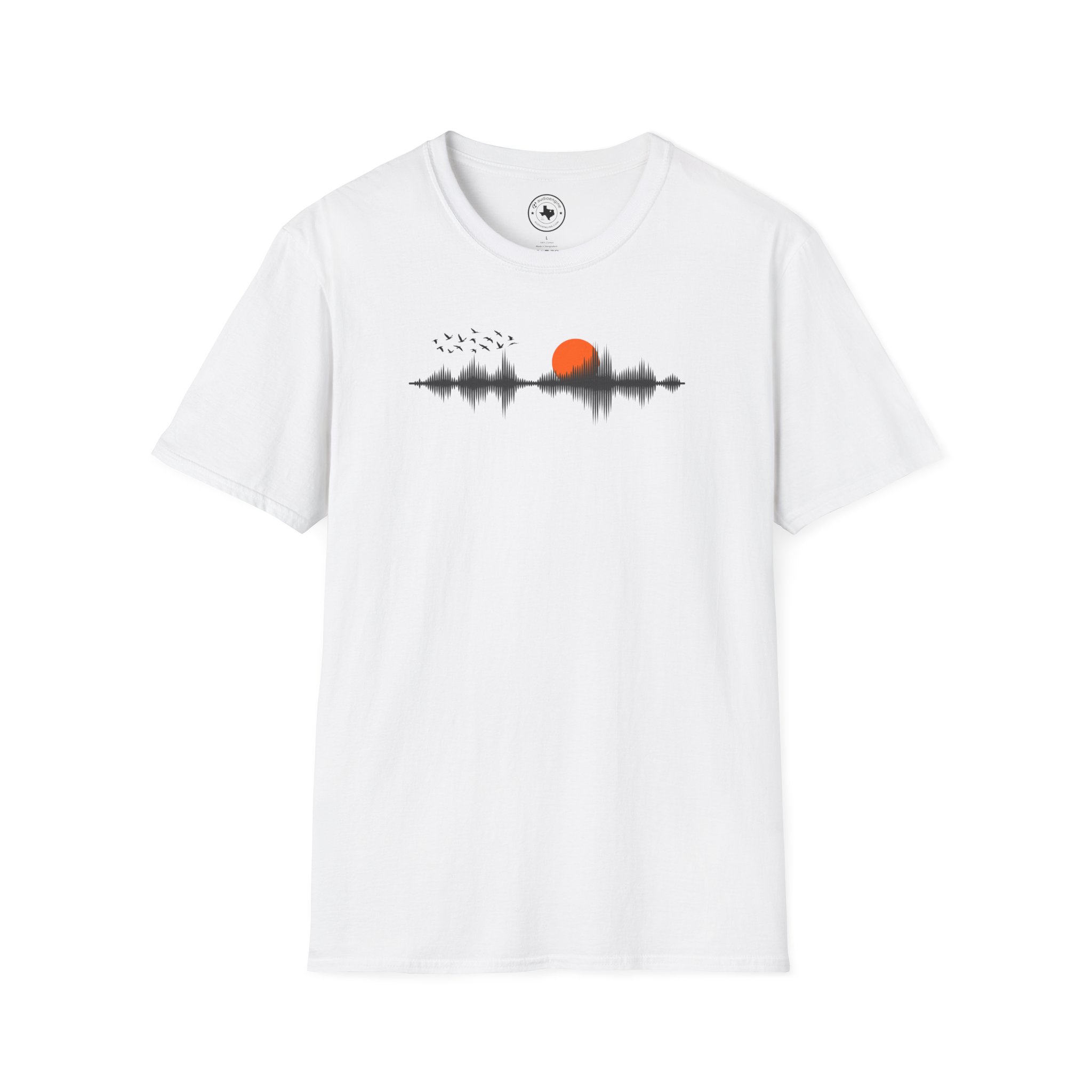 Sunset Soundwave T-Shirt — Minimal Nature Waveform Tee - Image 9