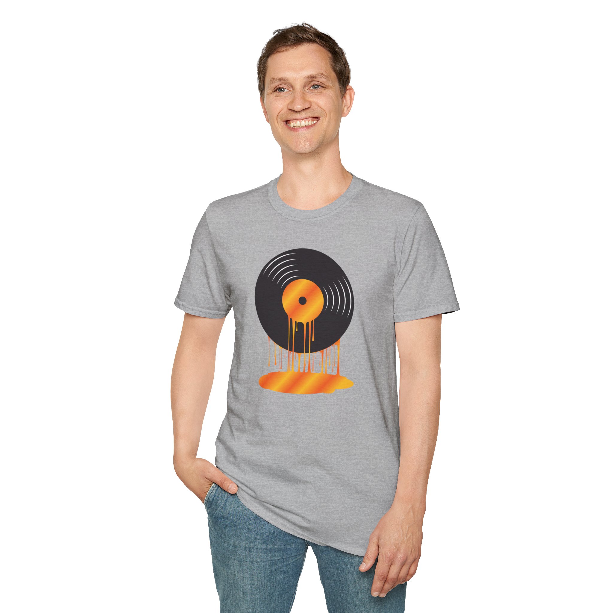 Melting Vinyl Record T-Shirt – Retro Music Tee - Image 24