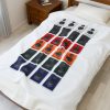 Speaker Design Velveteen Plush Blanket, Cozy Throw for Music Lovers, Soft Home Decor, Gift for Audiophiles, Blanket for Parties - Thumbnail Image 3