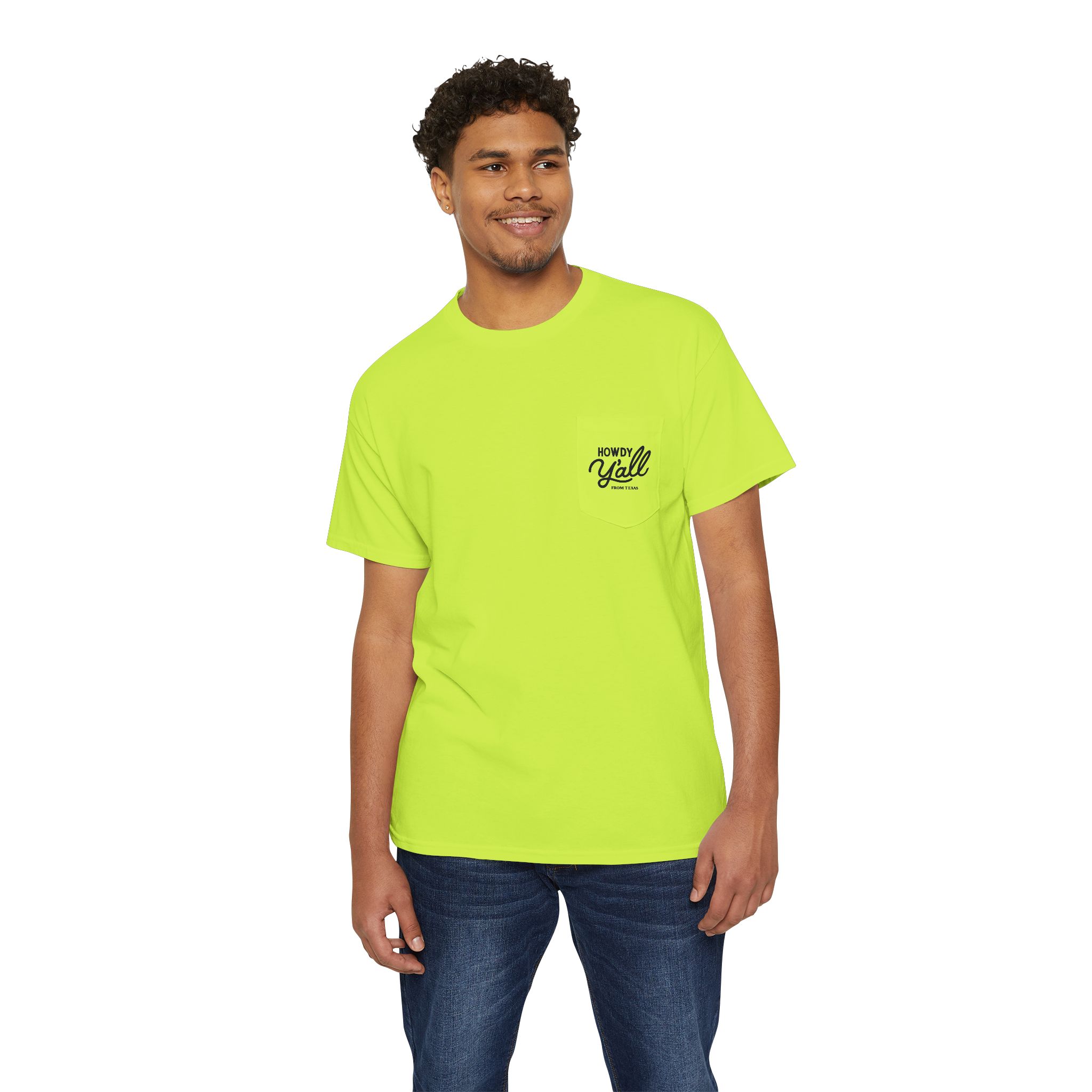 Unisex Heavy Cotton Pocket Tee - Image 11
