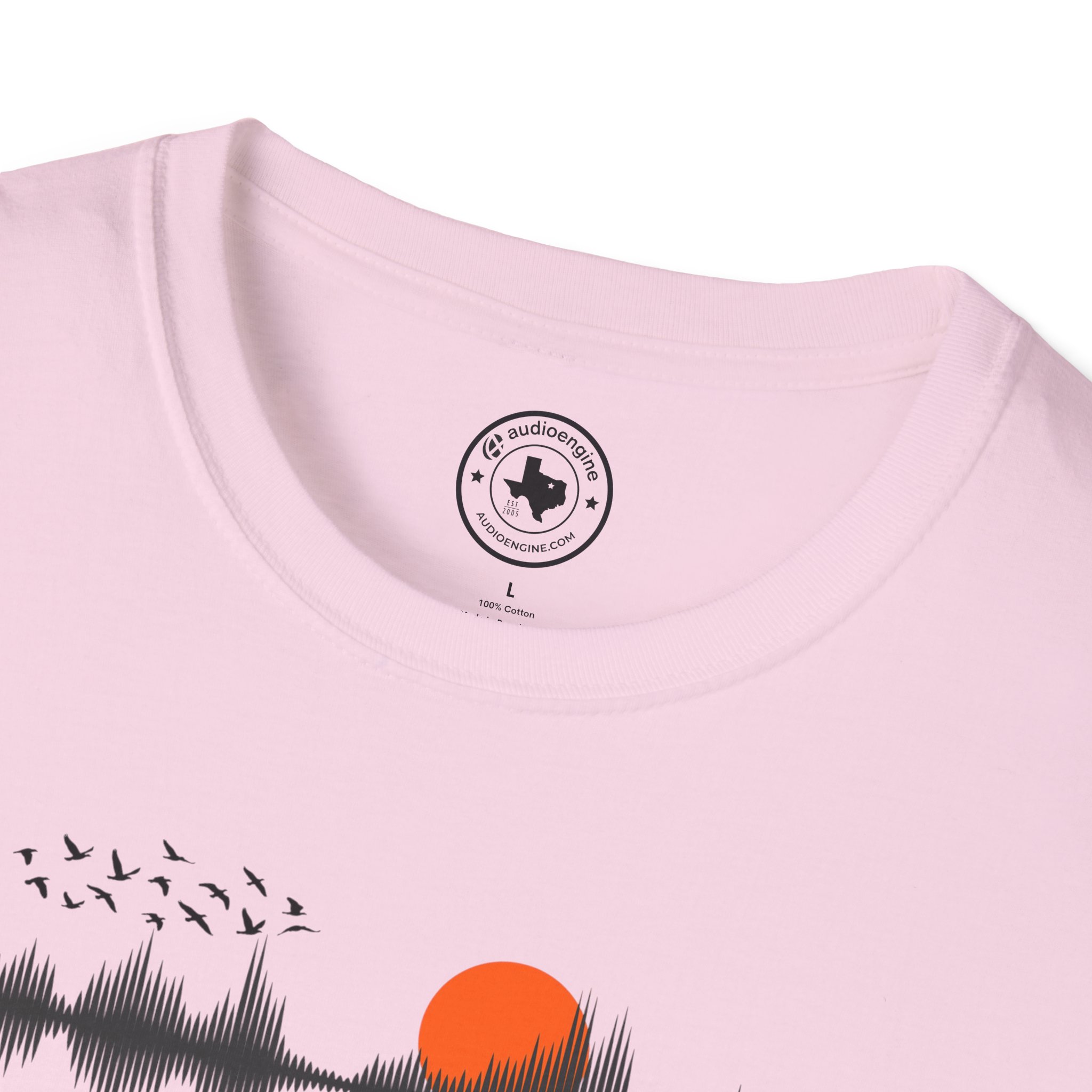 Sunset Soundwave T-Shirt — Minimal Nature Waveform Tee - Image 123
