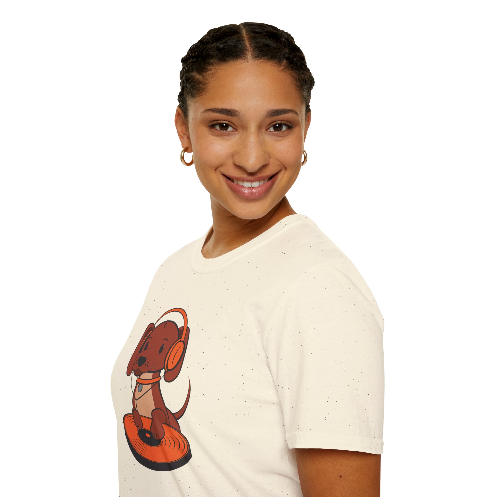 DJ Dachshund Tee — Cute Dog with Headphones Graphic T-Shirt - Image 57