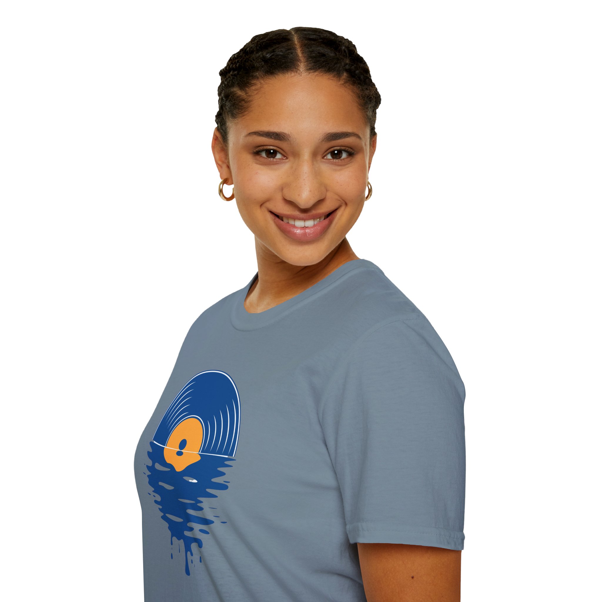 Sunset Vinyl Record T‑Shirt — Retro Music Lake Graphic Tee - Image 209