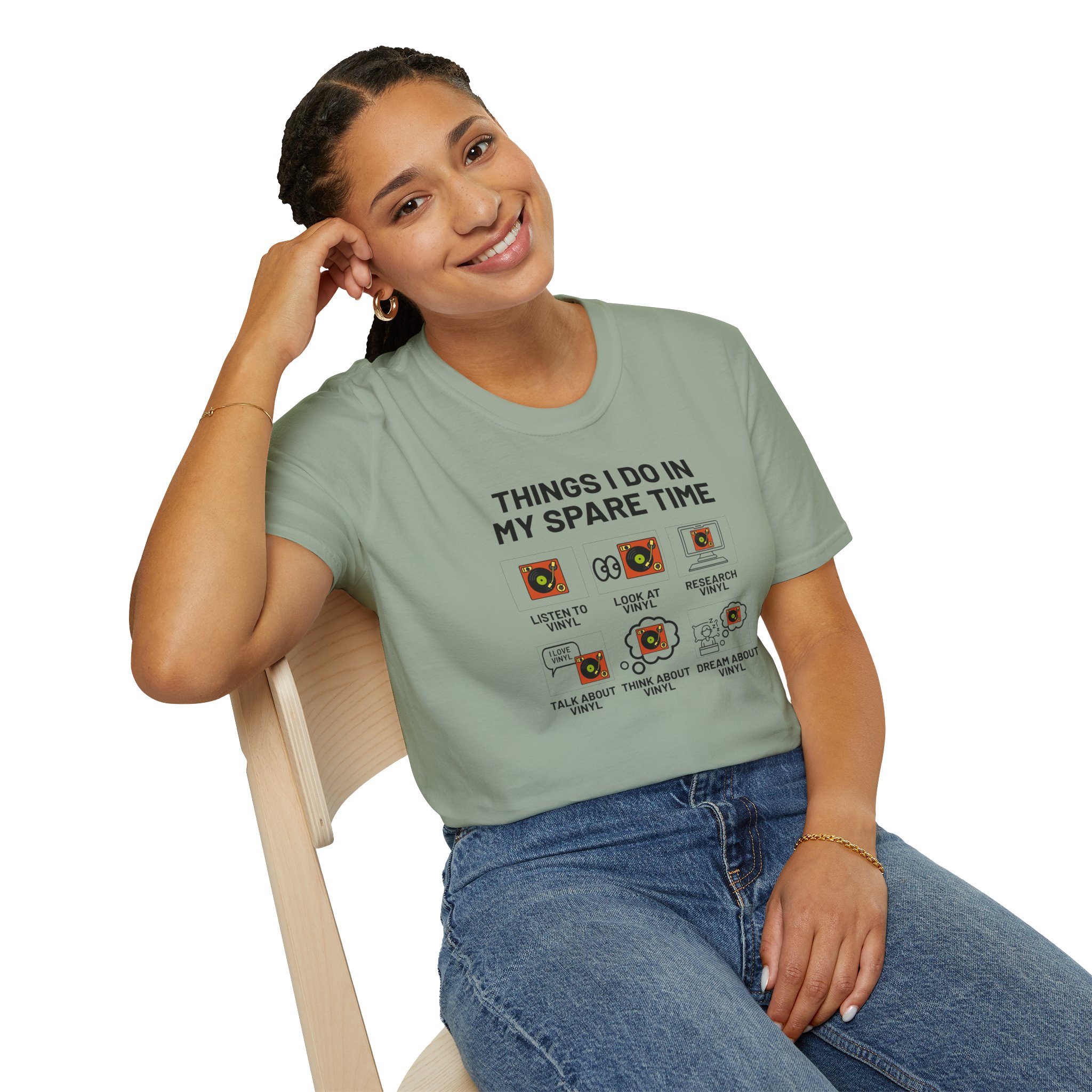 Things I Do In My Spare Time T-Shirt — Funny Hobbies Graphic Tee - Image 74