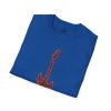 Electric Guitar Graphic T-Shirt — Red Psychedelic Music Tee - Thumbnail Image 103