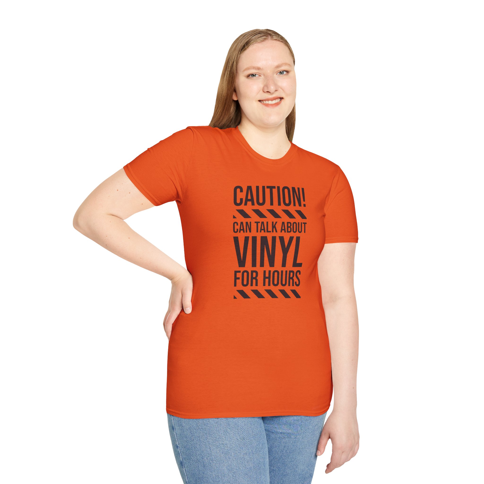 Vinyl Lover T-Shirt — "Caution! Can Talk About Vinyl For Hours" Music Tee - Image 29