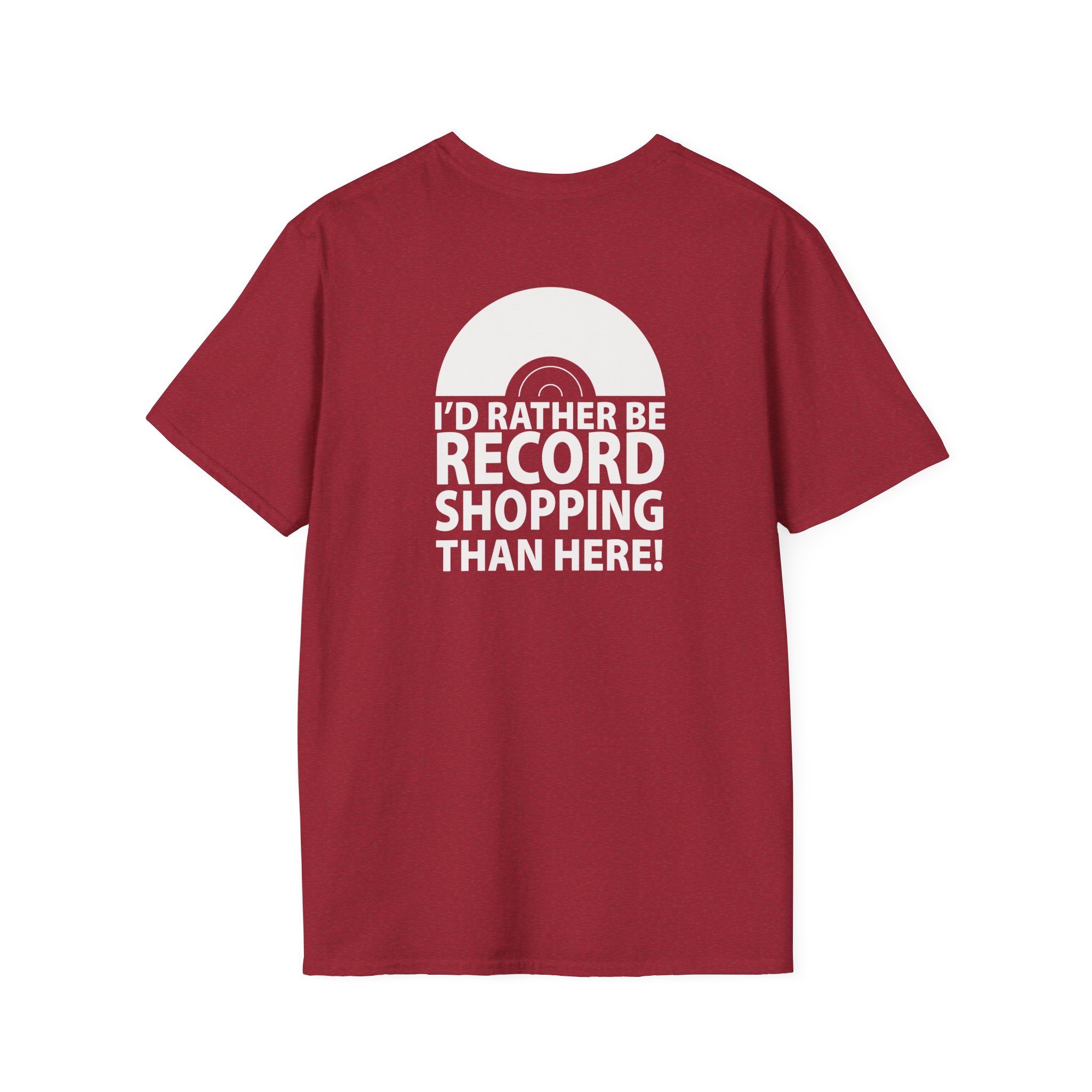 Record Shopping T‑Shirt — “I’d Rather Be Record Shopping Than Here!” Vinyl Lover Tee - Image 86