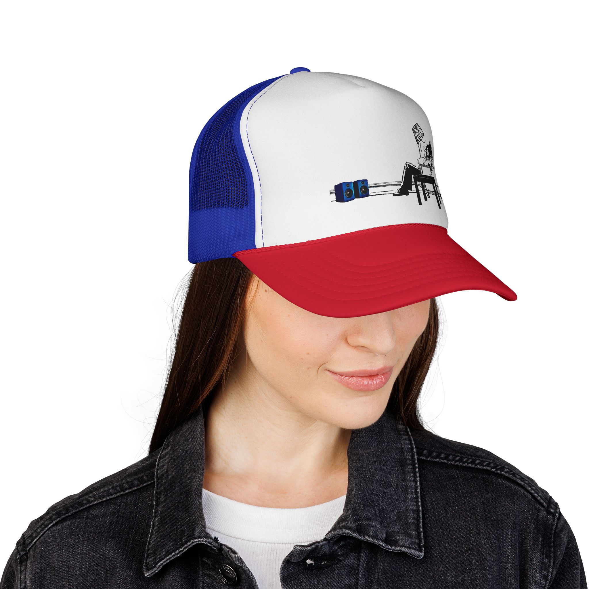 Gym Lover Trucker Cap with Workout Design - Image 24