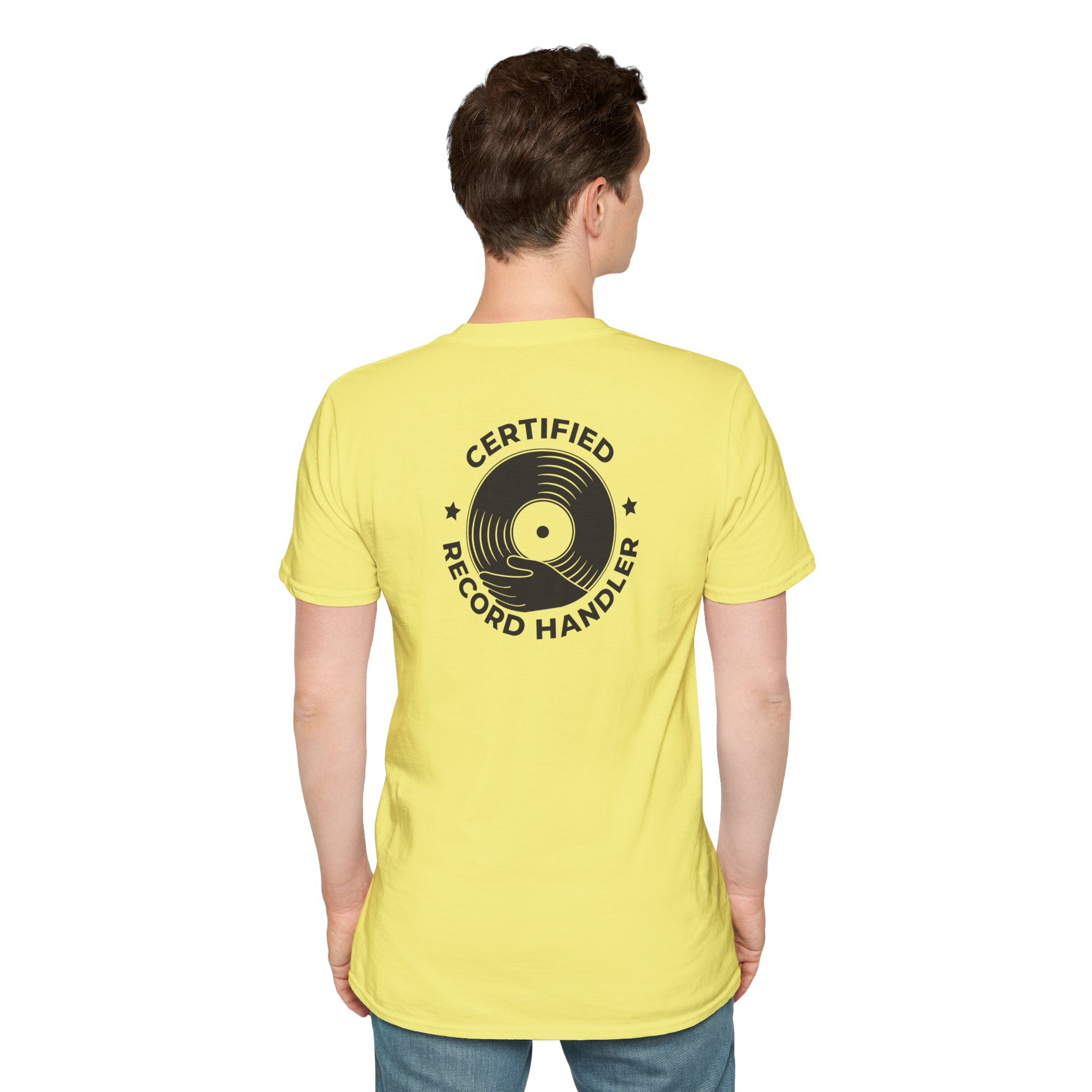 Certified Record Handler T-Shirt — Retro Vinyl DJ Tee - Image 1
