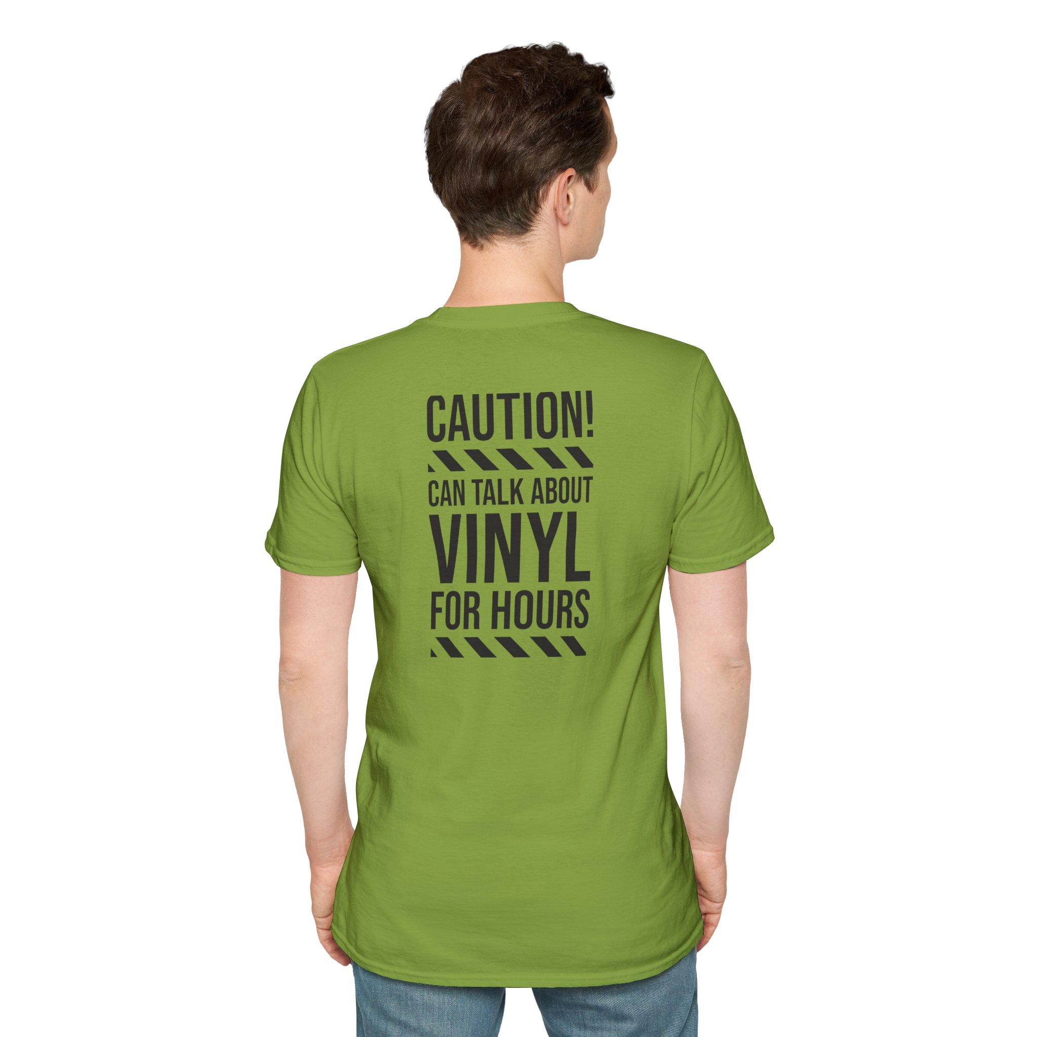 Vinyl Lover T-Shirt — "Caution! Can Talk About Vinyl For Hours" Graphic Tee - Image 66