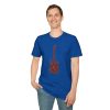 Electric Guitar Graphic T-Shirt — Red Psychedelic Music Tee - Thumbnail Image 105