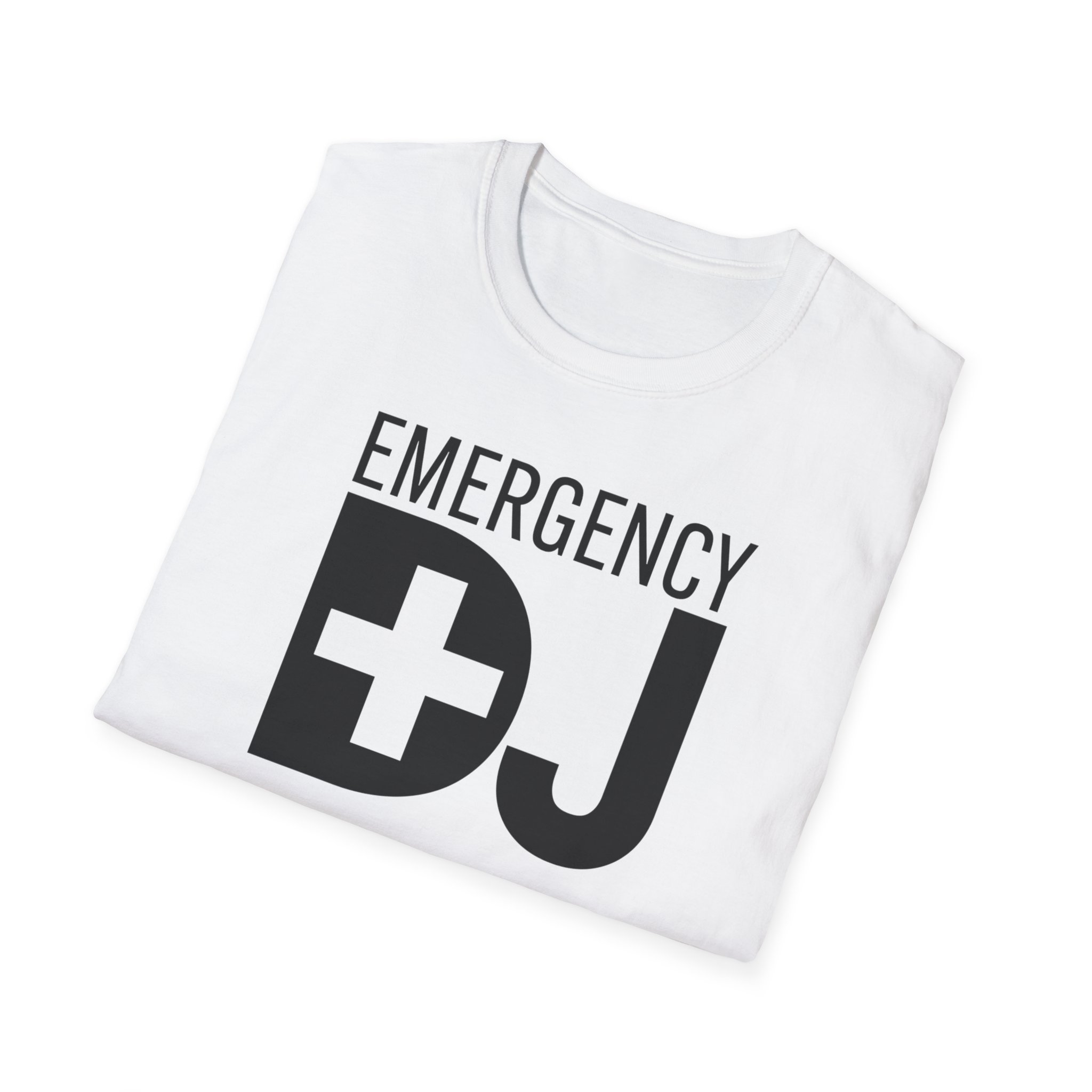 Emergency DJ Unisex Softstyle T-Shirt - Perfect for Music Lovers and Events - Image 8