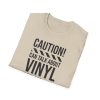 Vinyl Lover T-Shirt — "Caution! Can Talk About Vinyl For Hours" Music Tee - Thumbnail Image 16