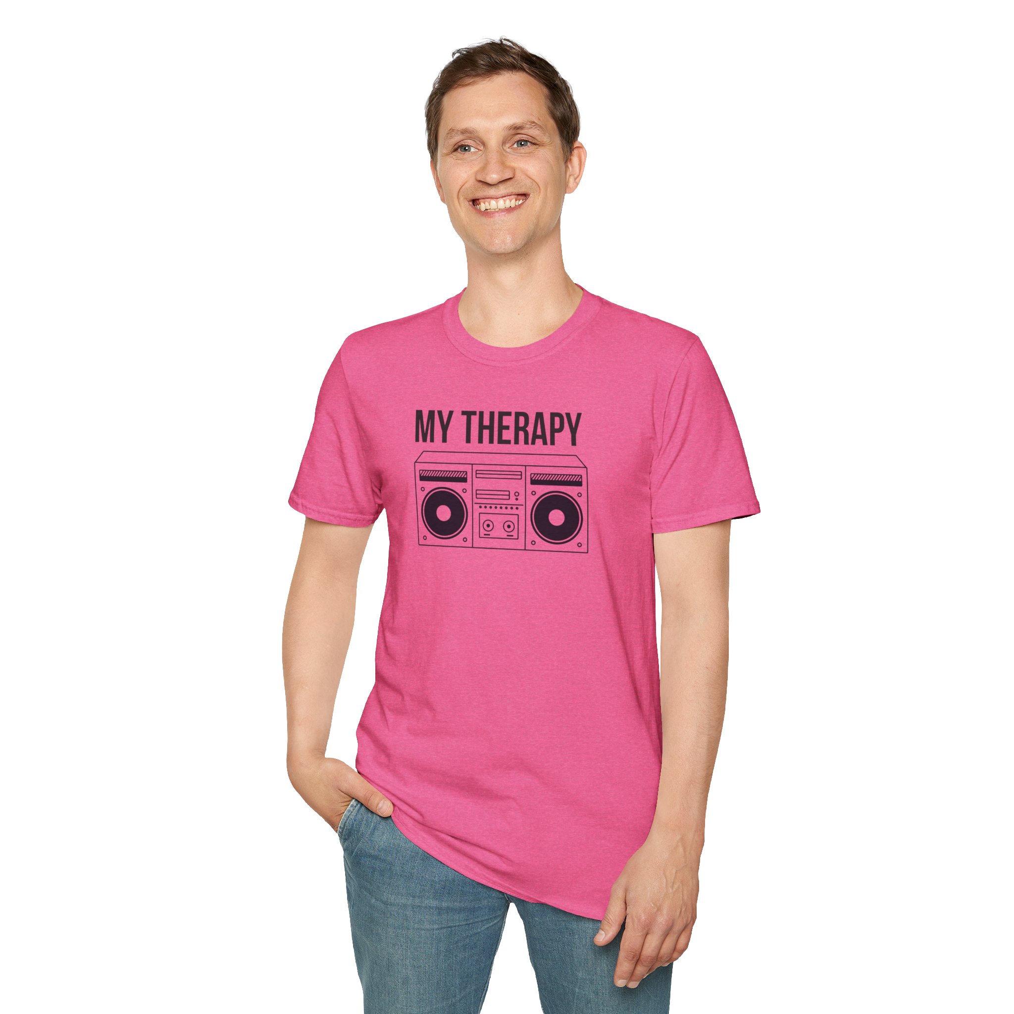 T‑Shirt — "My Therapy" Boombox Graphic Tee - Image 82