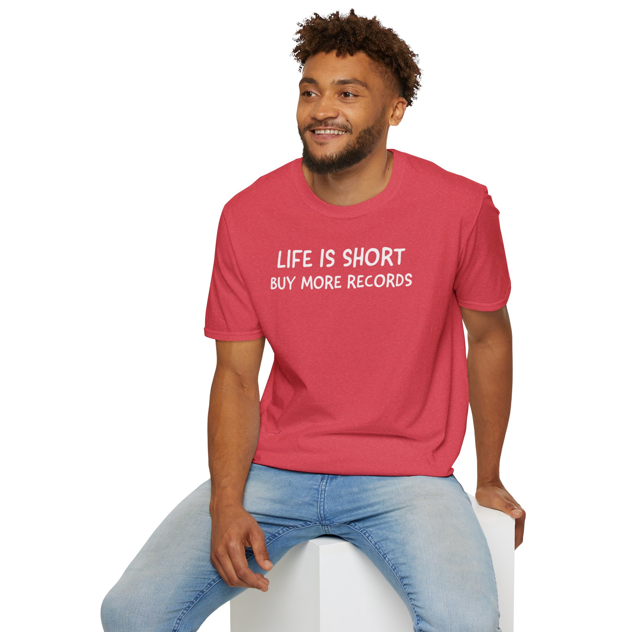 Life Is Short Buy More Records T-Shirt — Vinyl Lover Tee - Image 96