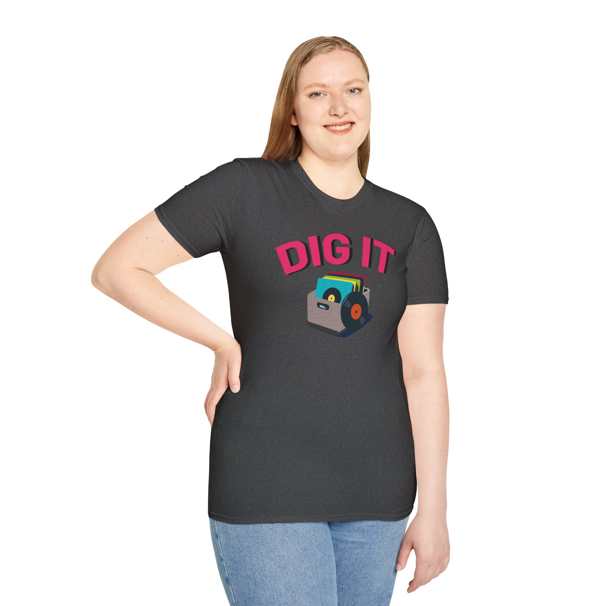 Dig It T-Shirt — Retro Excavator Graphic Tee - Image 104