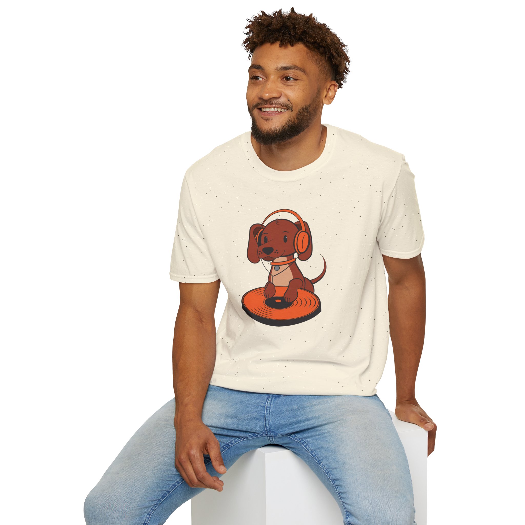 DJ Dachshund Tee — Cute Dog with Headphones Graphic T-Shirt - Image 60