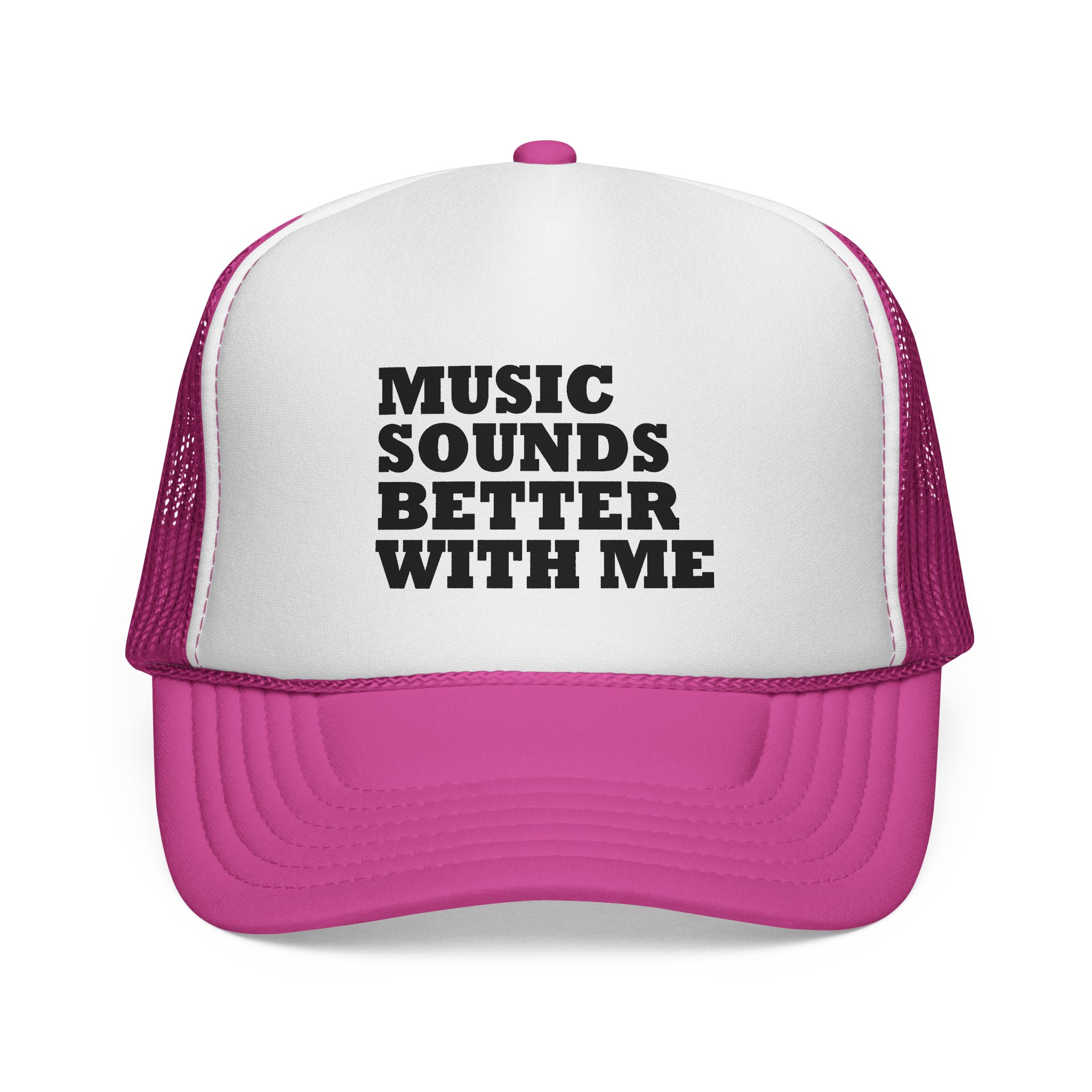 Music Vibe Trucker Cap - "Music Sounds Better With Me" - Image 1