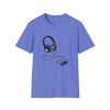 Music Lover Unisex Softstyle T-Shirt with Headphones Design - Thumbnail Image 45