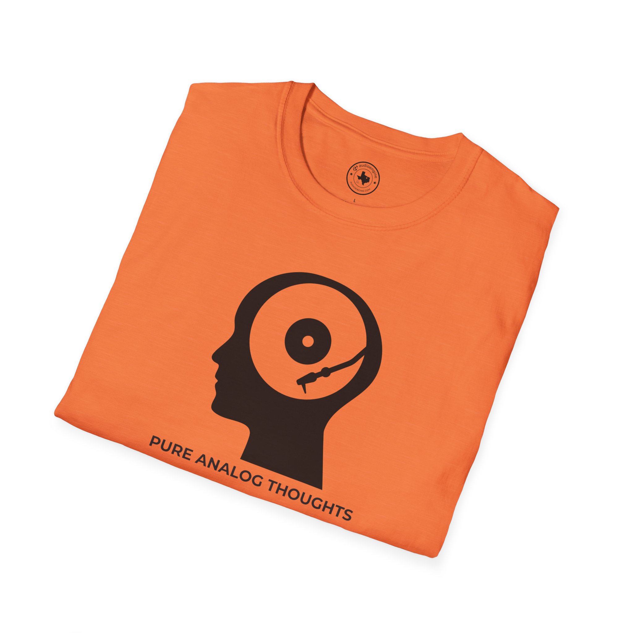 Analog Thoughts T-Shirt — 'Pure Analog Thoughts' Record Head Graphic Tee - Image 20
