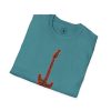 Electric Guitar Graphic T-Shirt — Red Psychedelic Music Tee - Thumbnail Image 85
