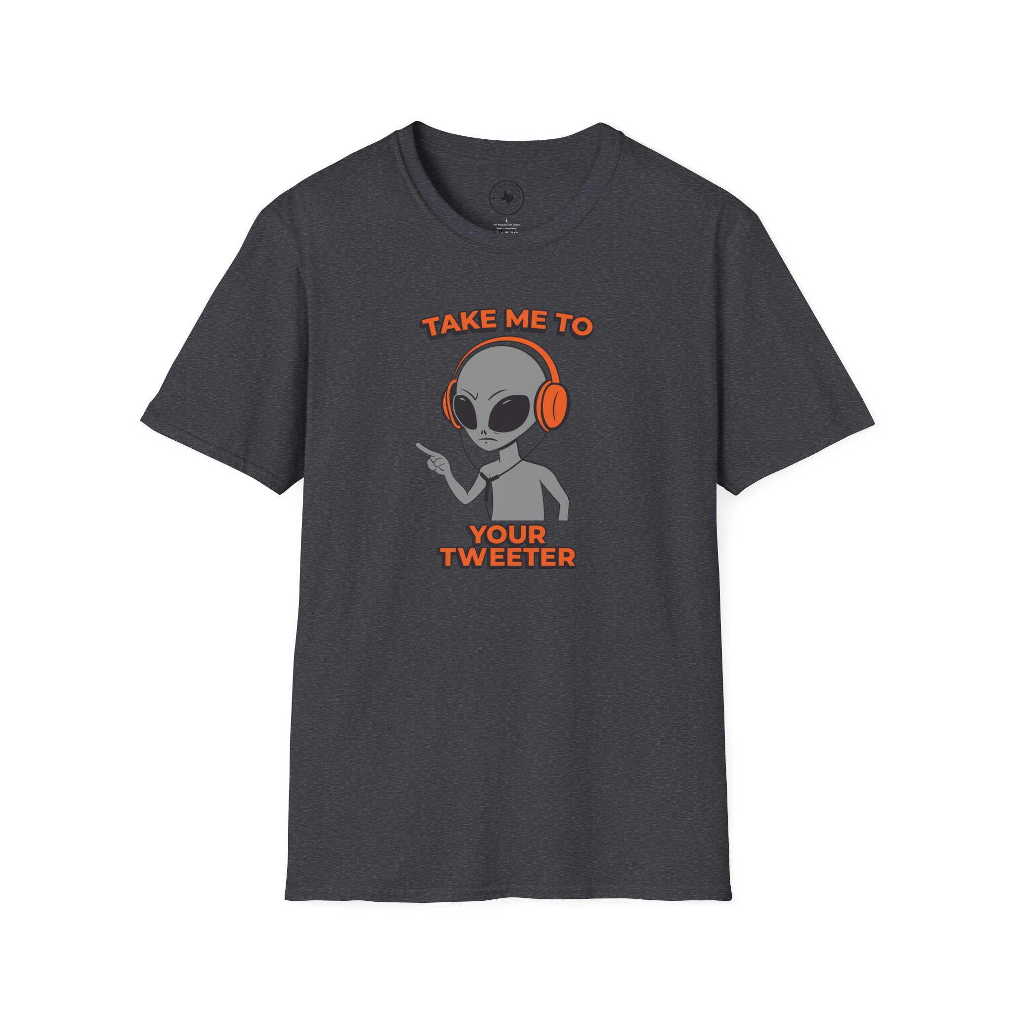 Alien DJ T-Shirt — "Take Me To Your Tweeter" Graphic Tee - Image 67