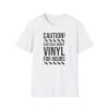 Vinyl Lover T-Shirt — "Caution! Can Talk About Vinyl For Hours" Music Tee - Thumbnail Image 7