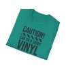 Vinyl Lover T-Shirt — "Caution! Can Talk About Vinyl For Hours" Music Tee - Thumbnail Image 76