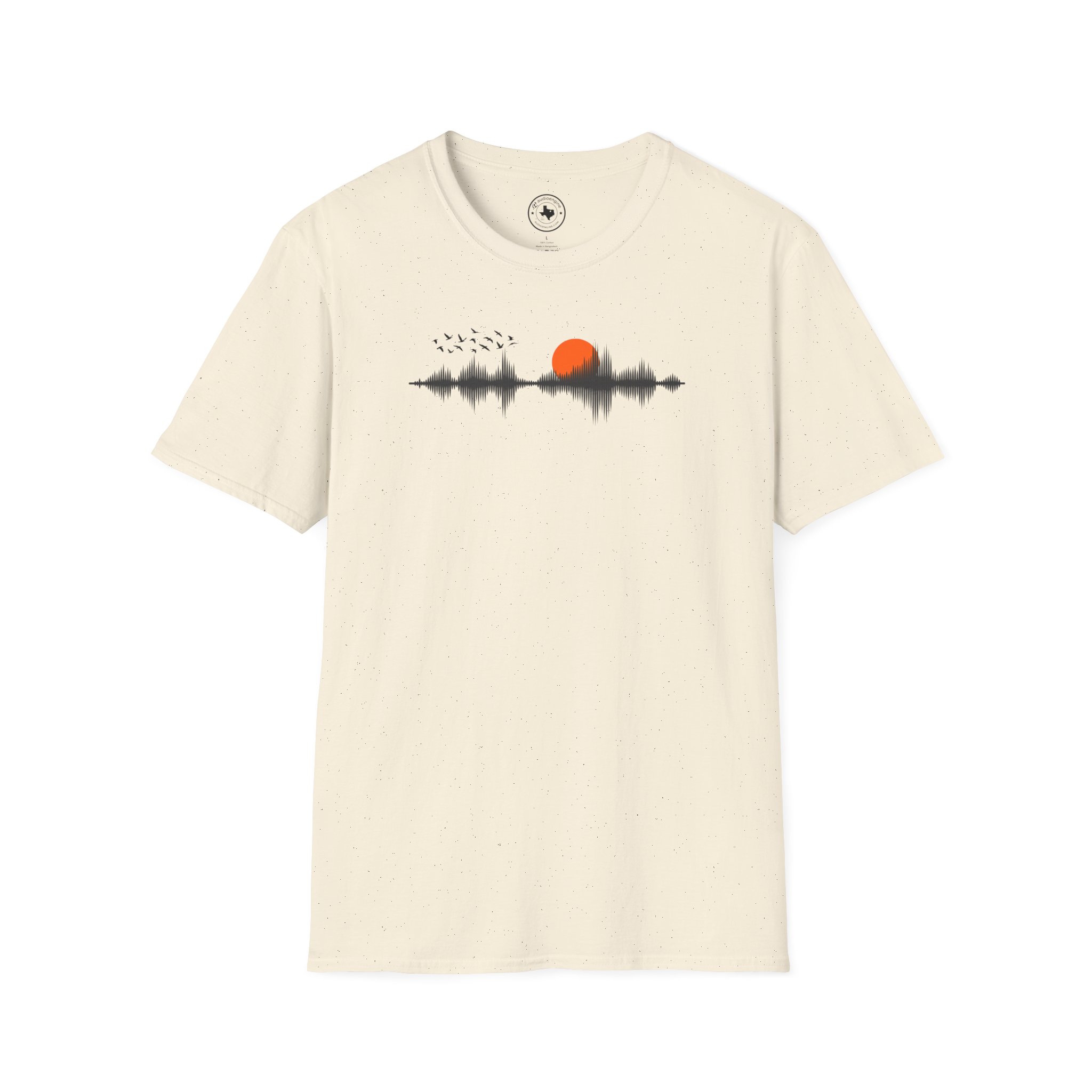 Sunset Soundwave T-Shirt — Minimal Nature Waveform Tee - Image 41