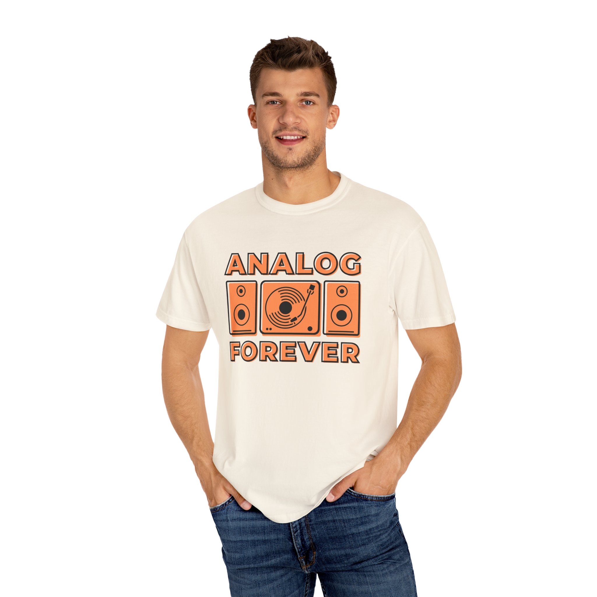 Analog Forever T-Shirt, Unisex Vintage Tee, Music Lover Gift, Retro Style Shirt, Cool DJ Apparel, Casual Streetwear - Image 8