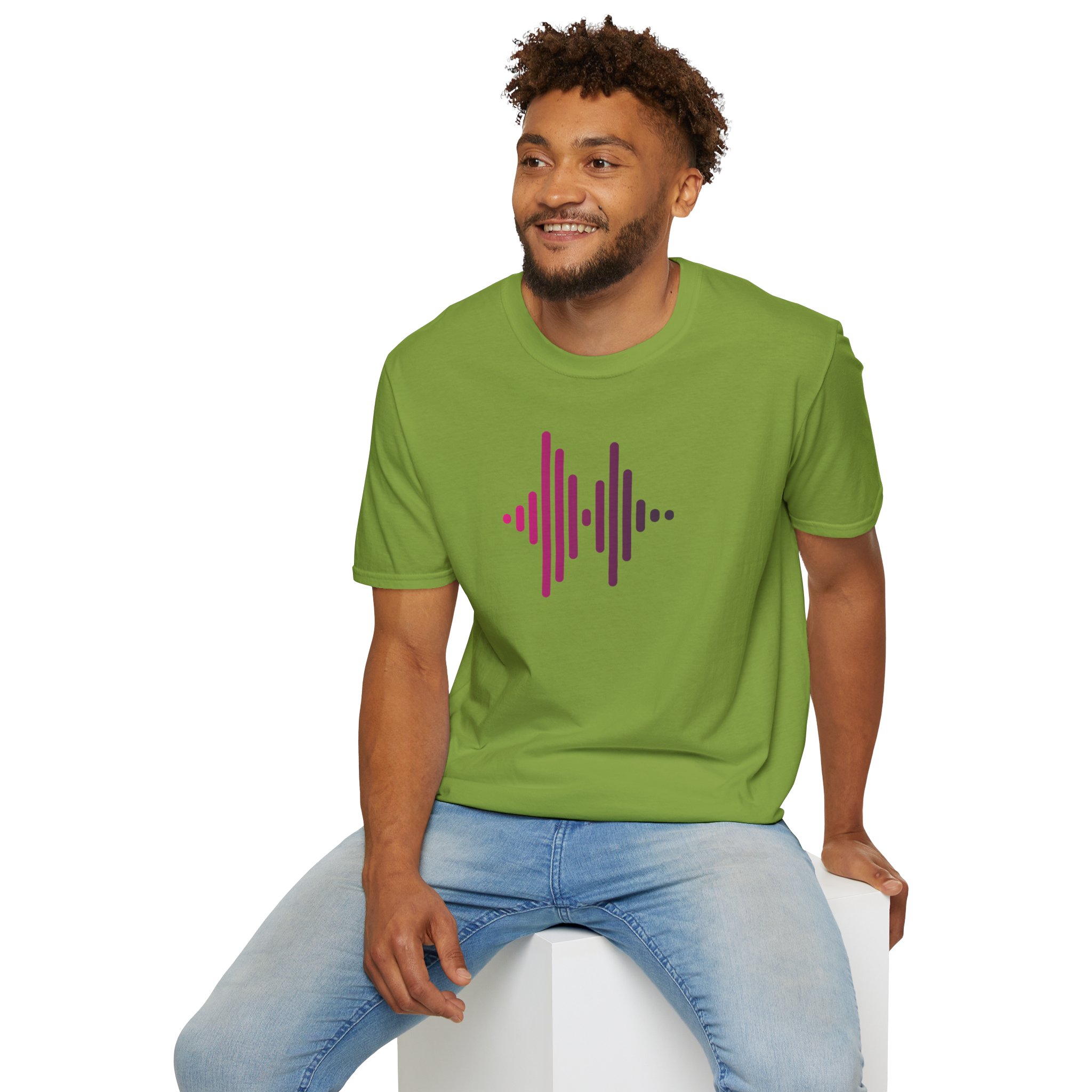 Audio Waveform Graphic Tee — Gradient Soundwave T-Shirt - Image 95