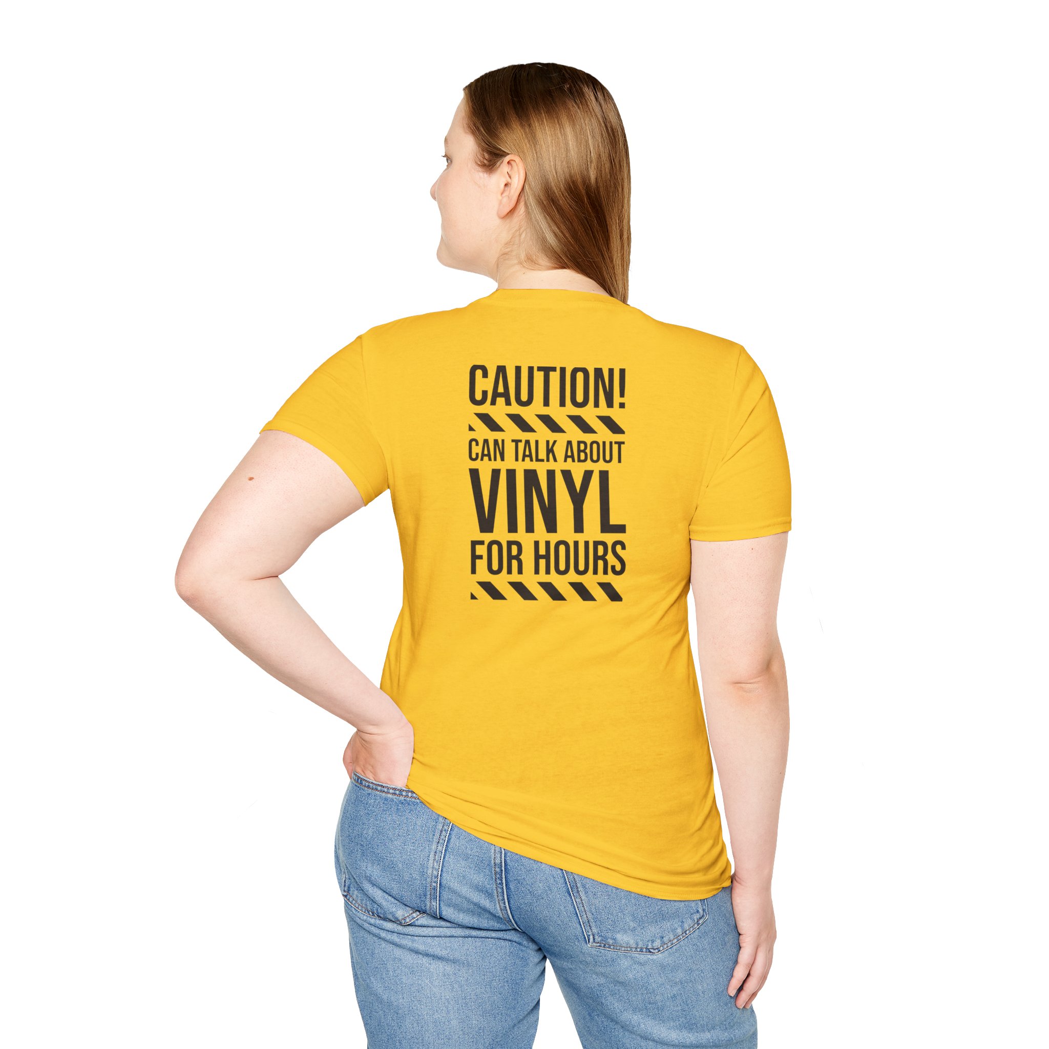 Vinyl Lover T-Shirt — "Caution! Can Talk About Vinyl For Hours" Graphic Tee - Image 53