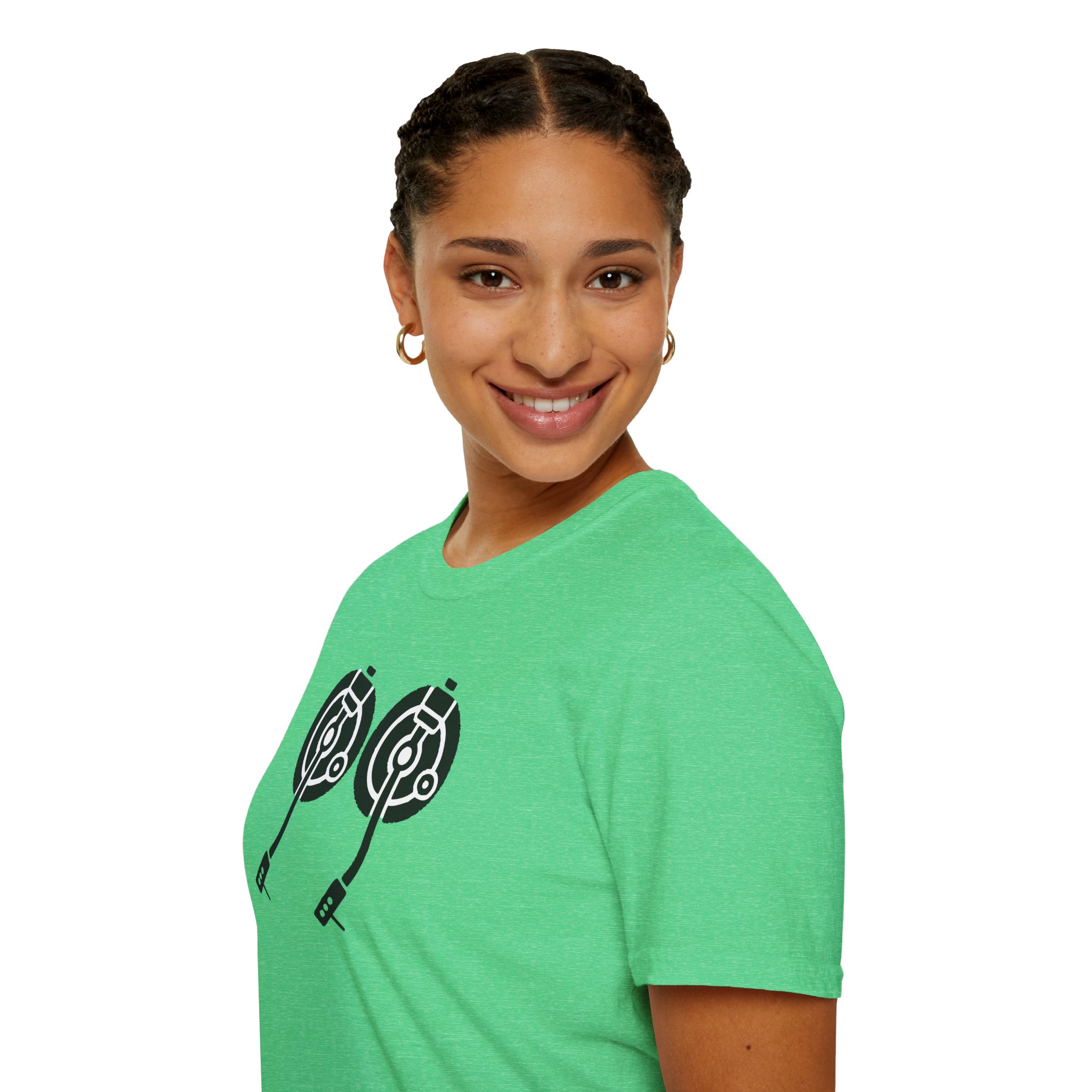 Record Player Turntable Tee — Retro DJ Vinyl Graphic T-Shirt - Image 107