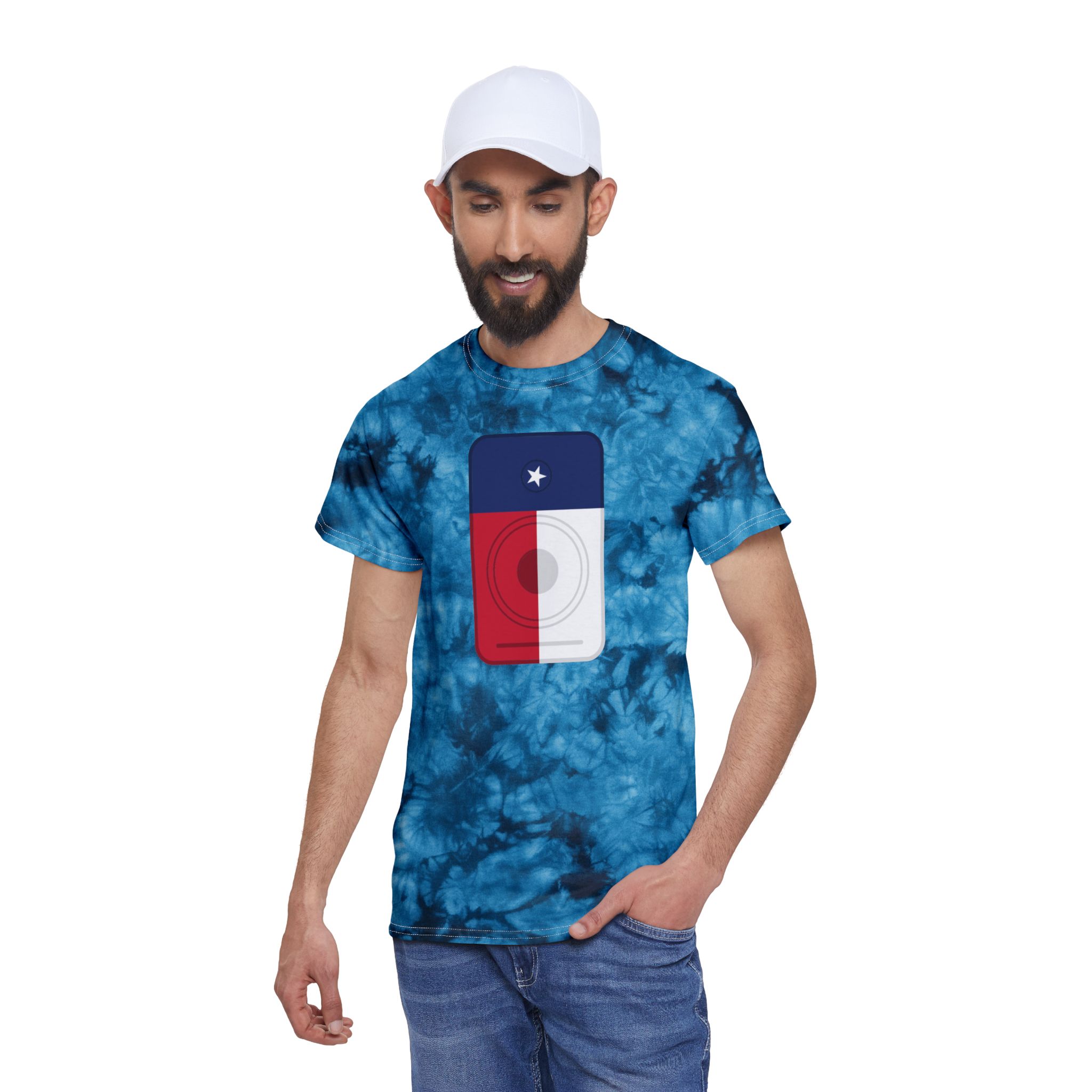 Texas Tie-Dye Tee for Summer Fun - Image 1