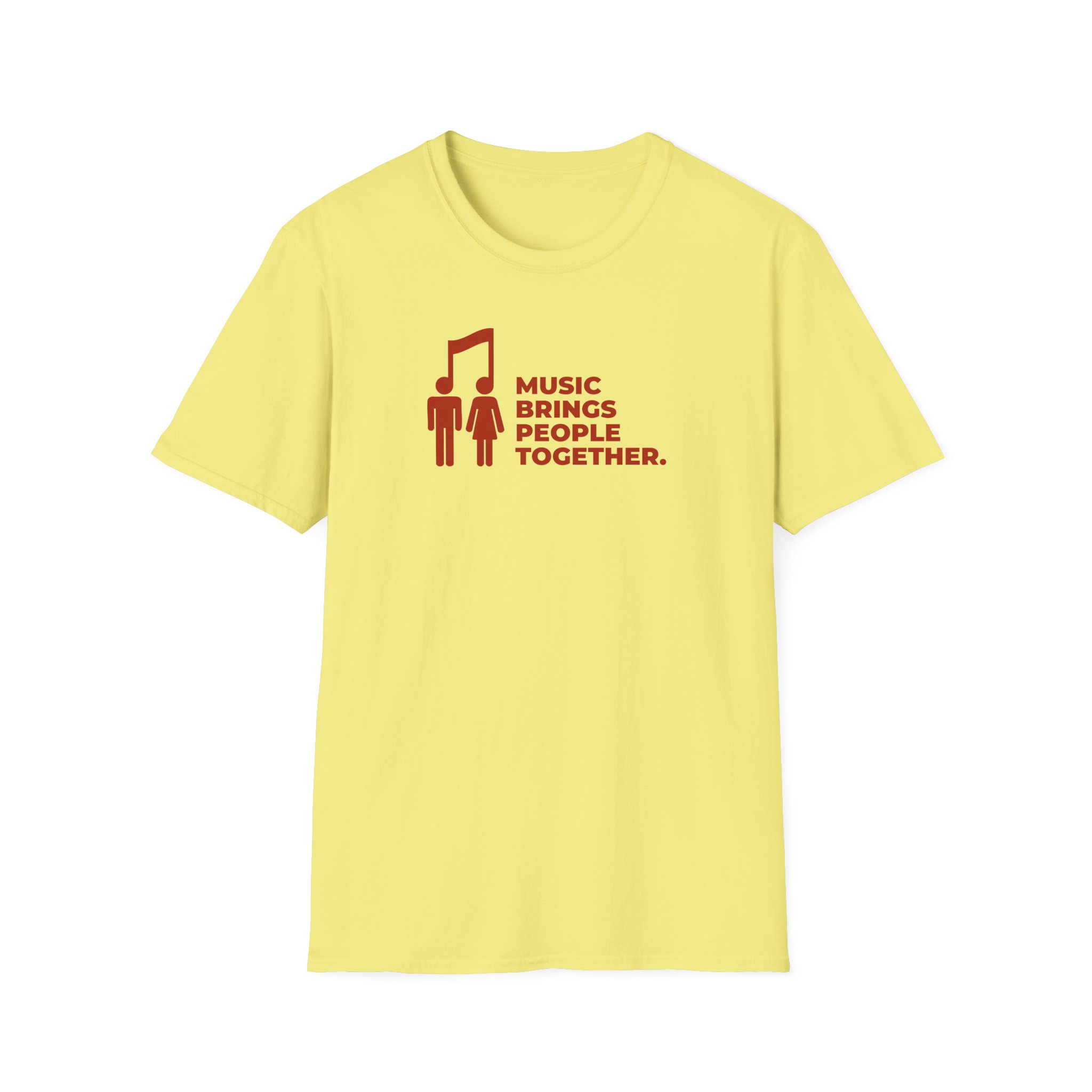 Music Brings People Together Unisex Softstyle T-Shirt - Image 21