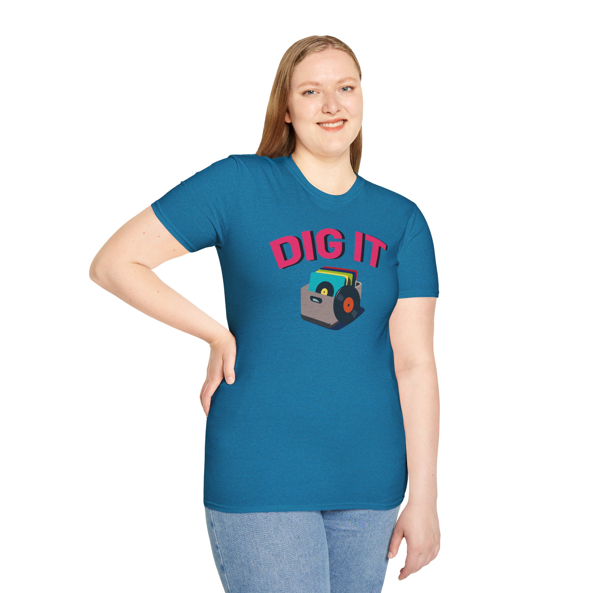 Dig It T-Shirt — Retro Excavator Graphic Tee - Image 122